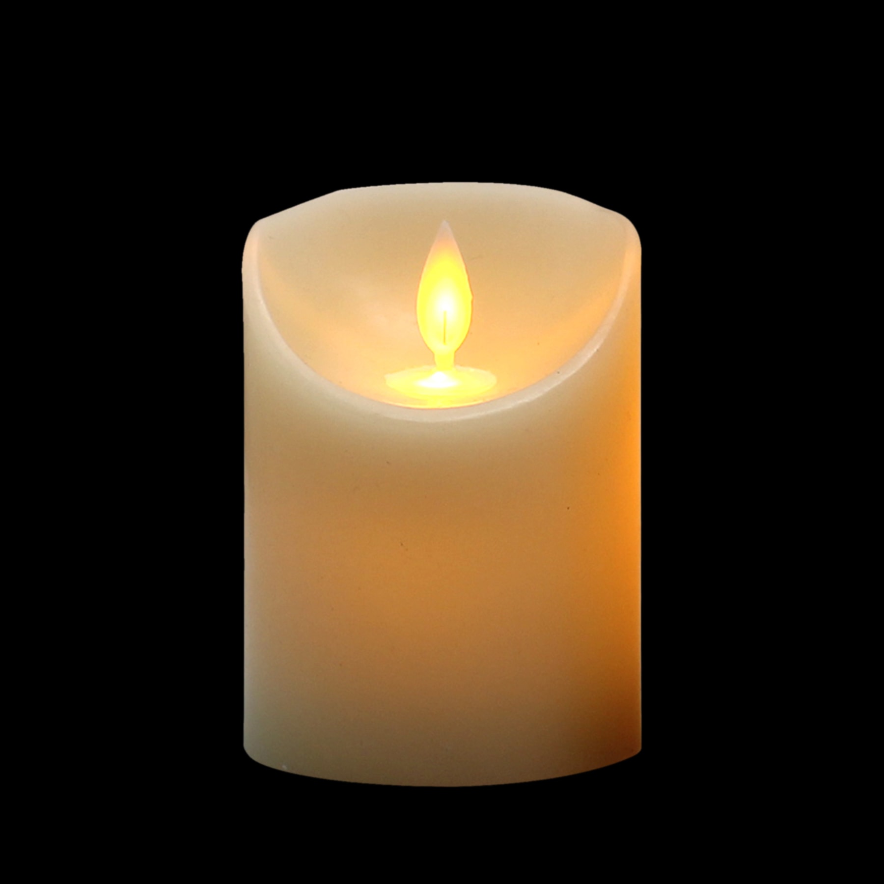 Ivory LED Pillar Candle, 3x4