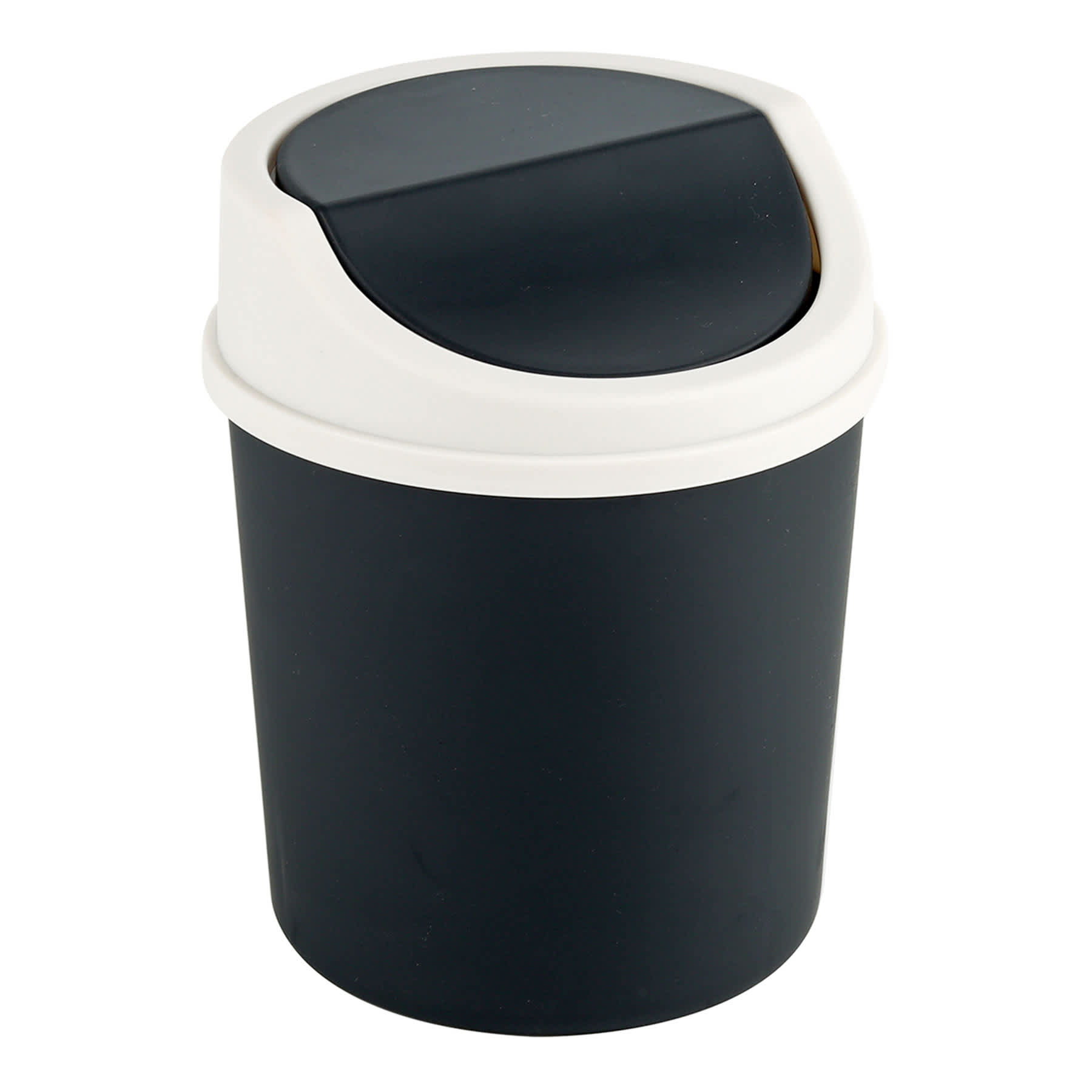 Black Lidded Trash Can, 1.5l