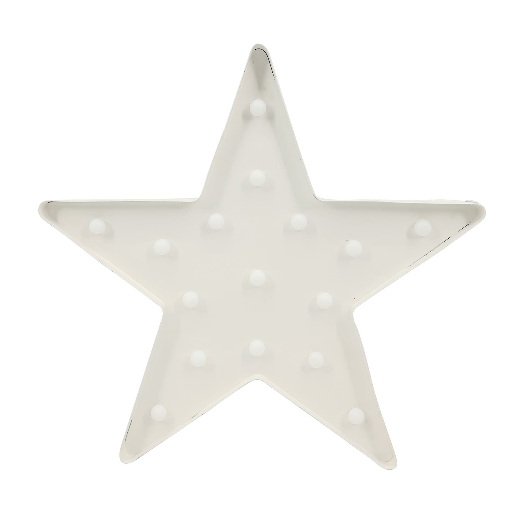 Patriotic LED White Star, 15"