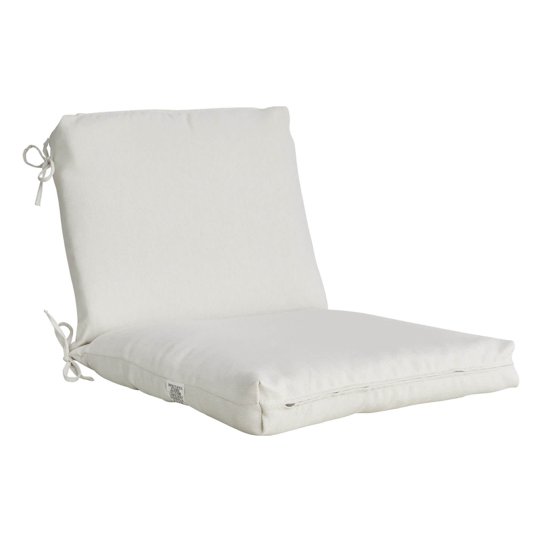 Tristan Heather White Premium Outdoor Hinged Cushion