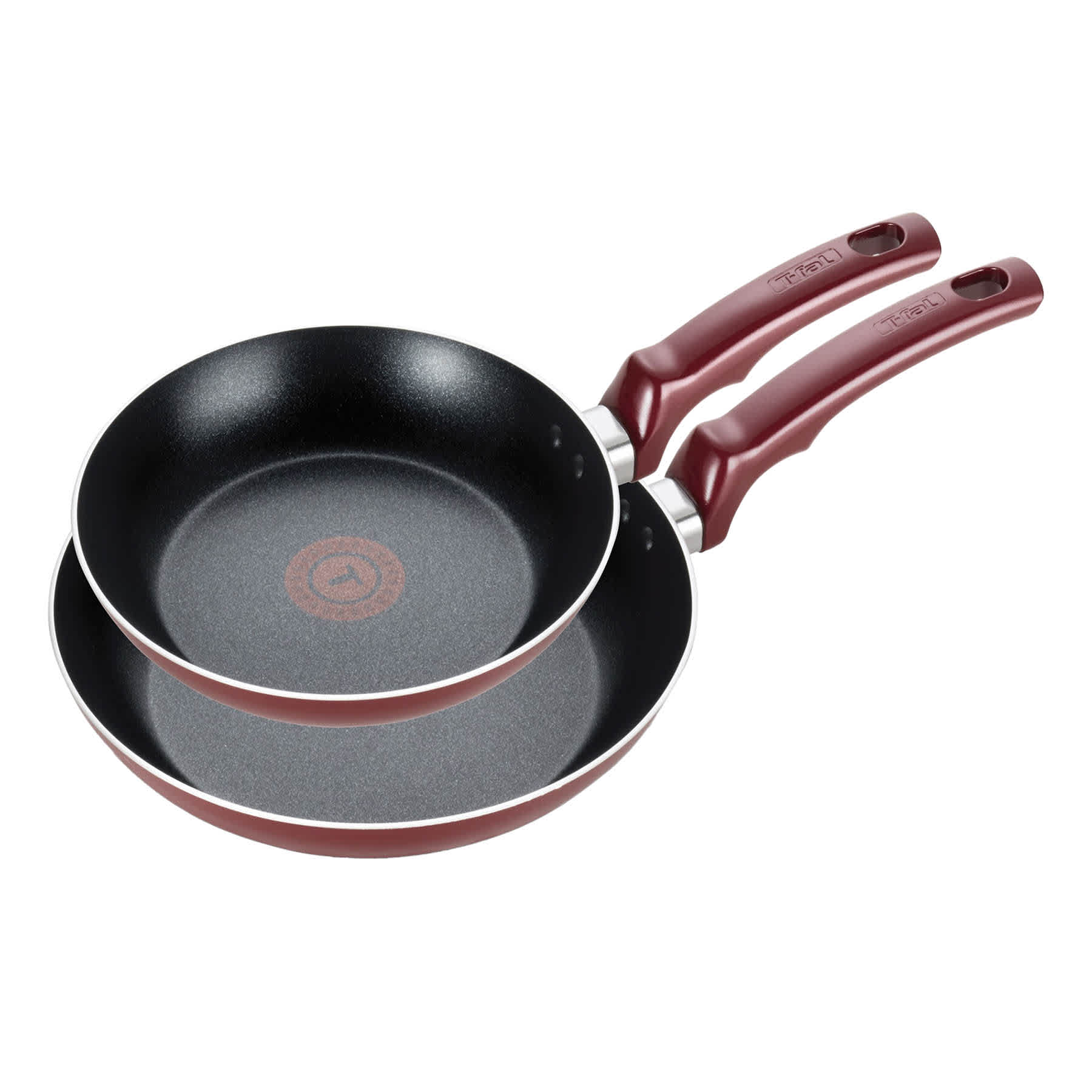 T-Fal Essentials 2-Piece Red Fry Pan Set, 8"
