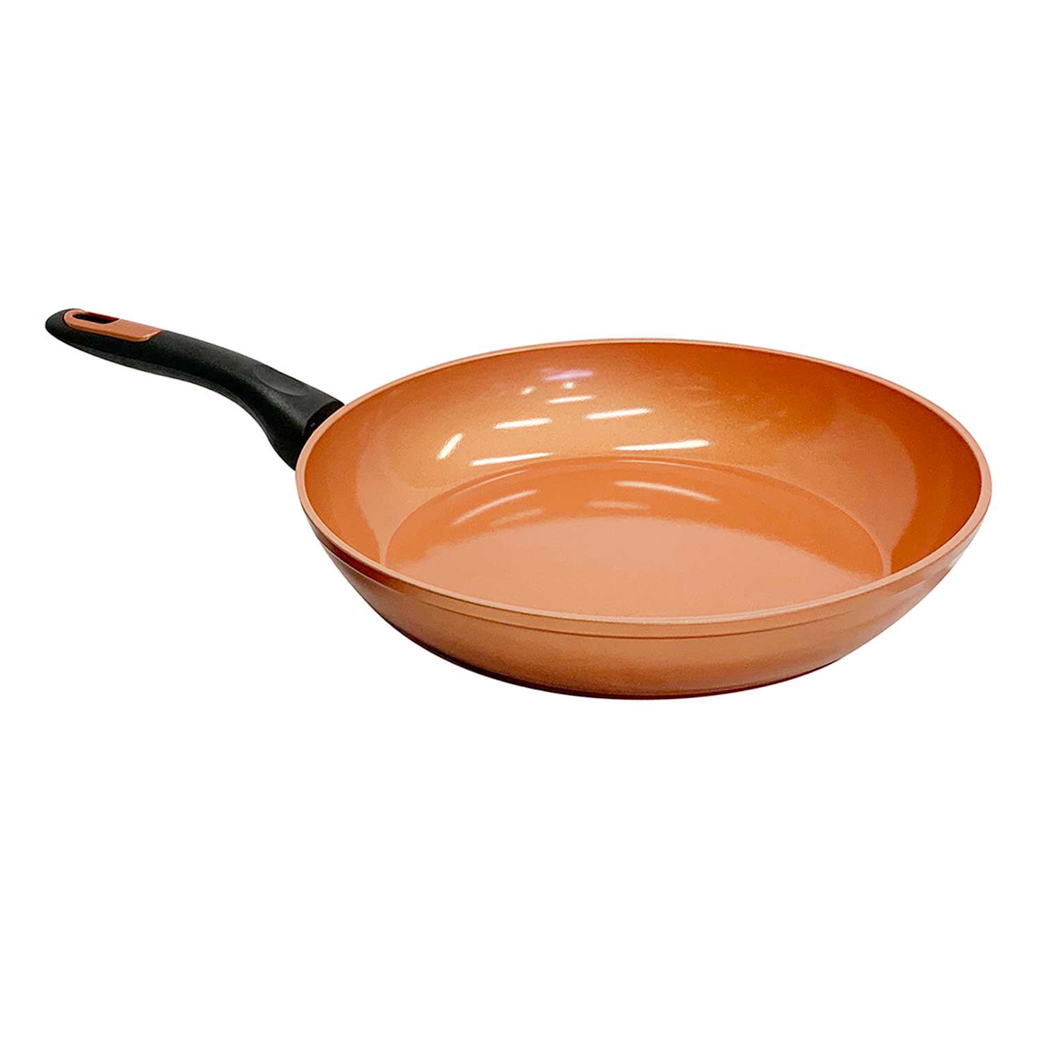 2-Pack Copper Finish Ceramic Frying Pan, 8"