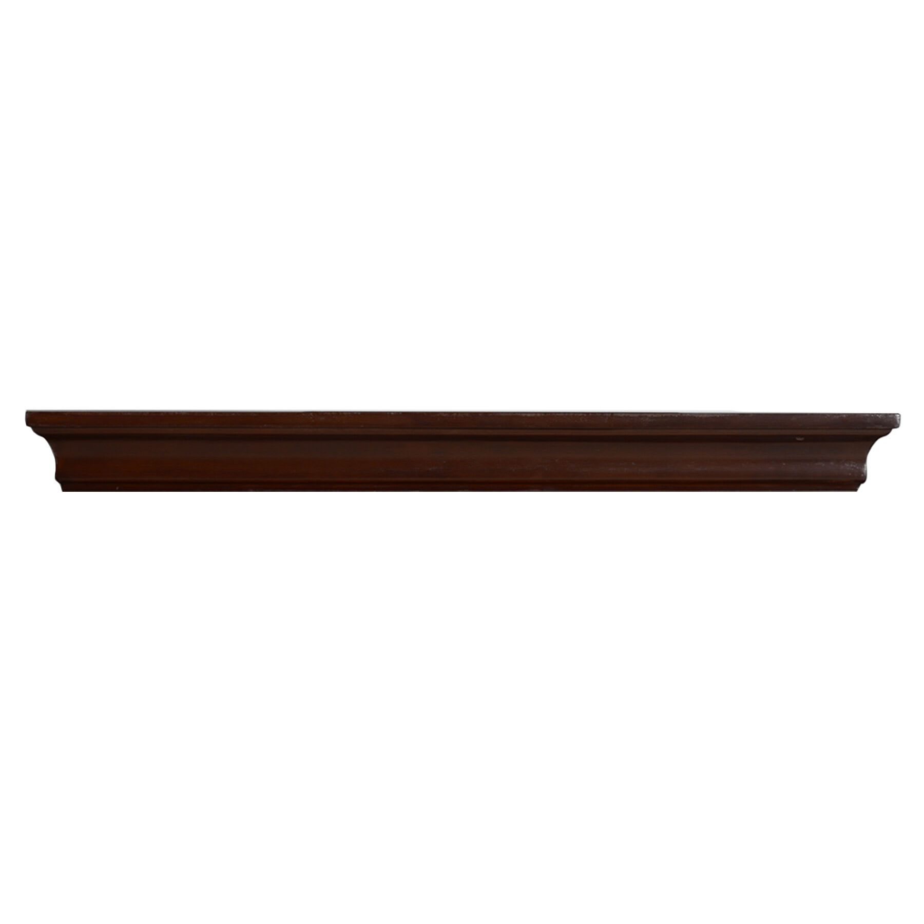 Kate Brown Wooden Crown Wall Ledge, 24"