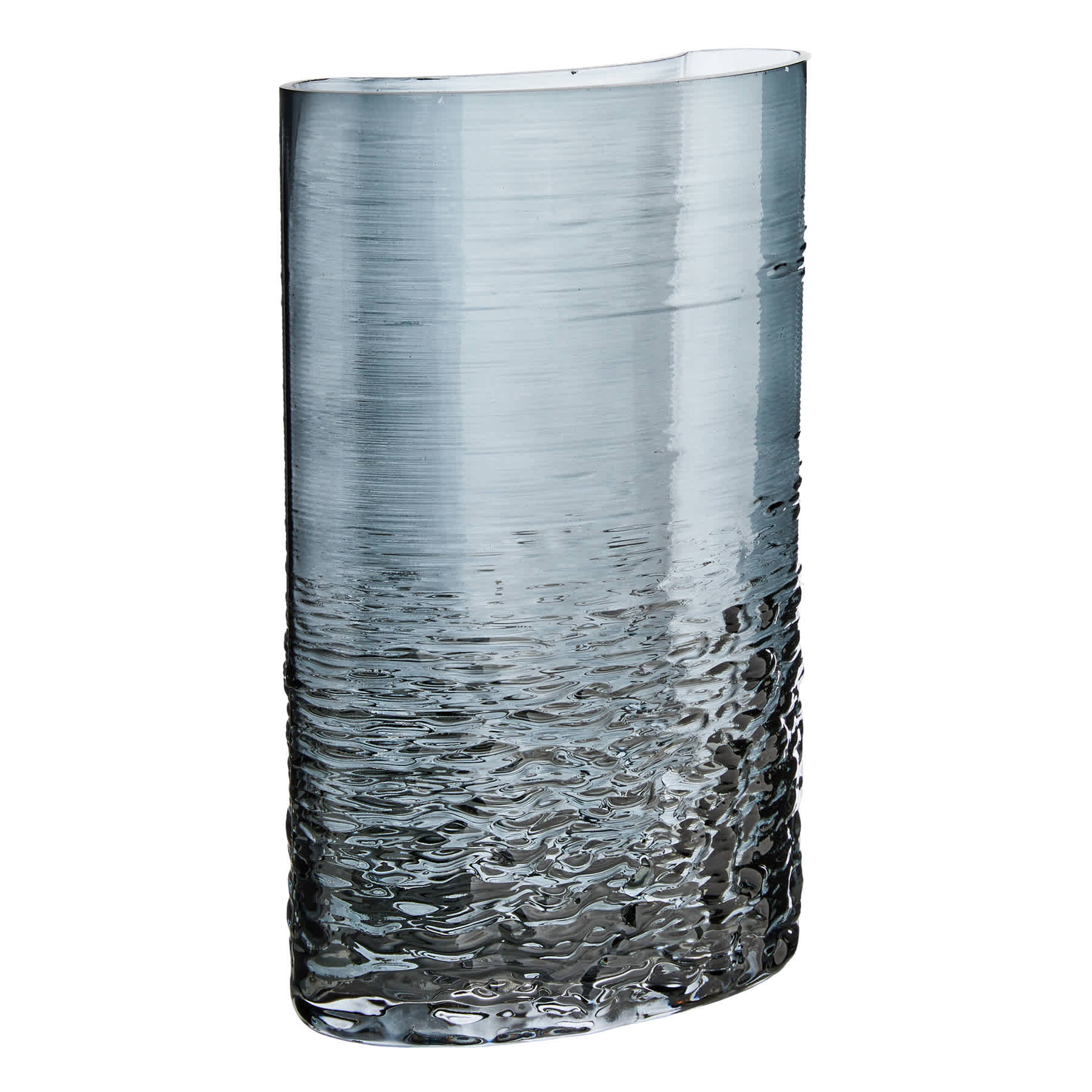 Crosby St. Curved Black Vase, 10.6"