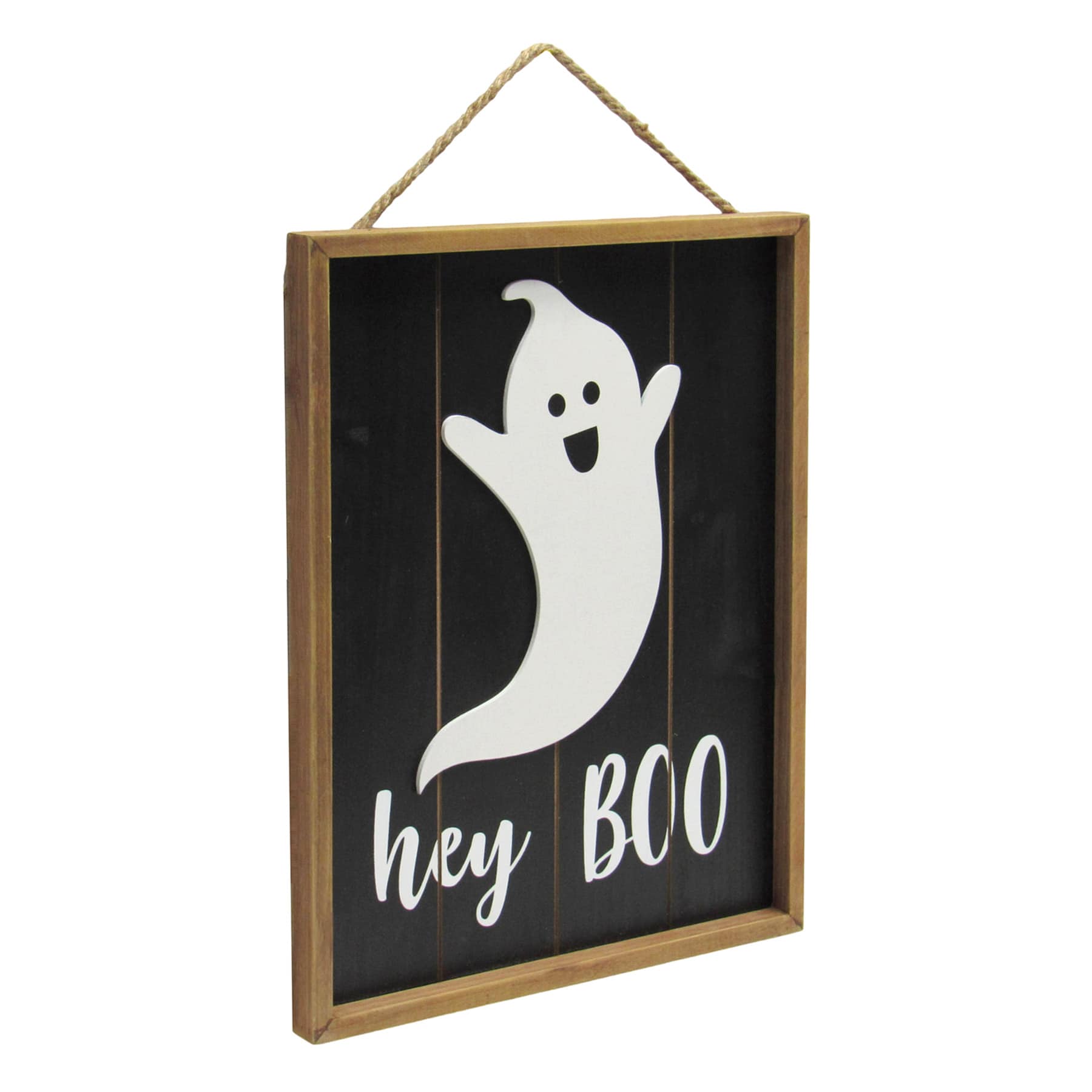 Hey Boo Ghost Wooden Wall Decor, 14"