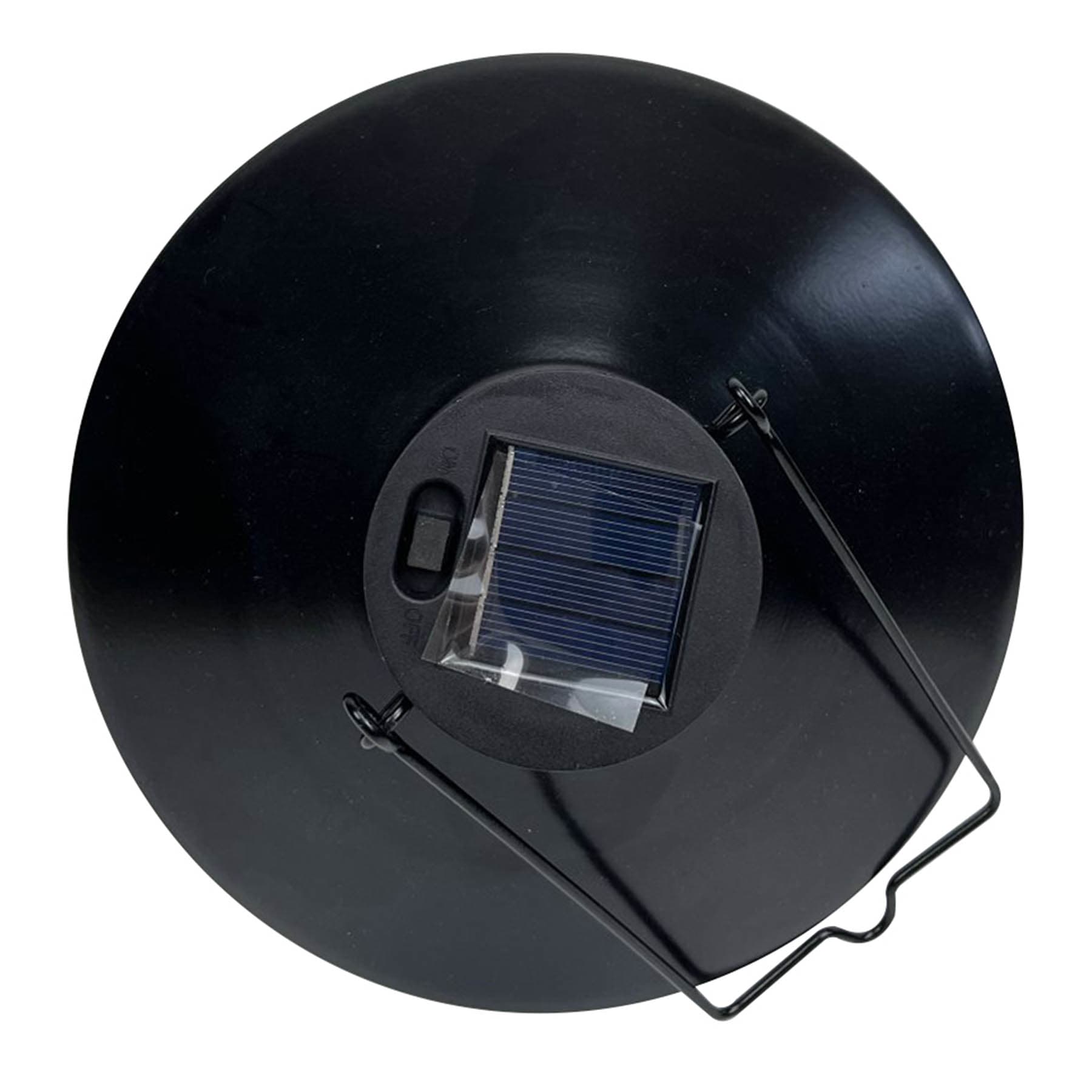 Rustic Solar Outdoor Lantern, Black
