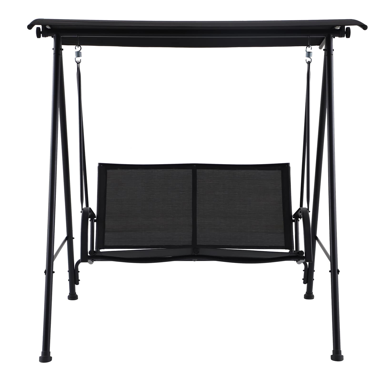 2-Person Sling Patio Swing, Black