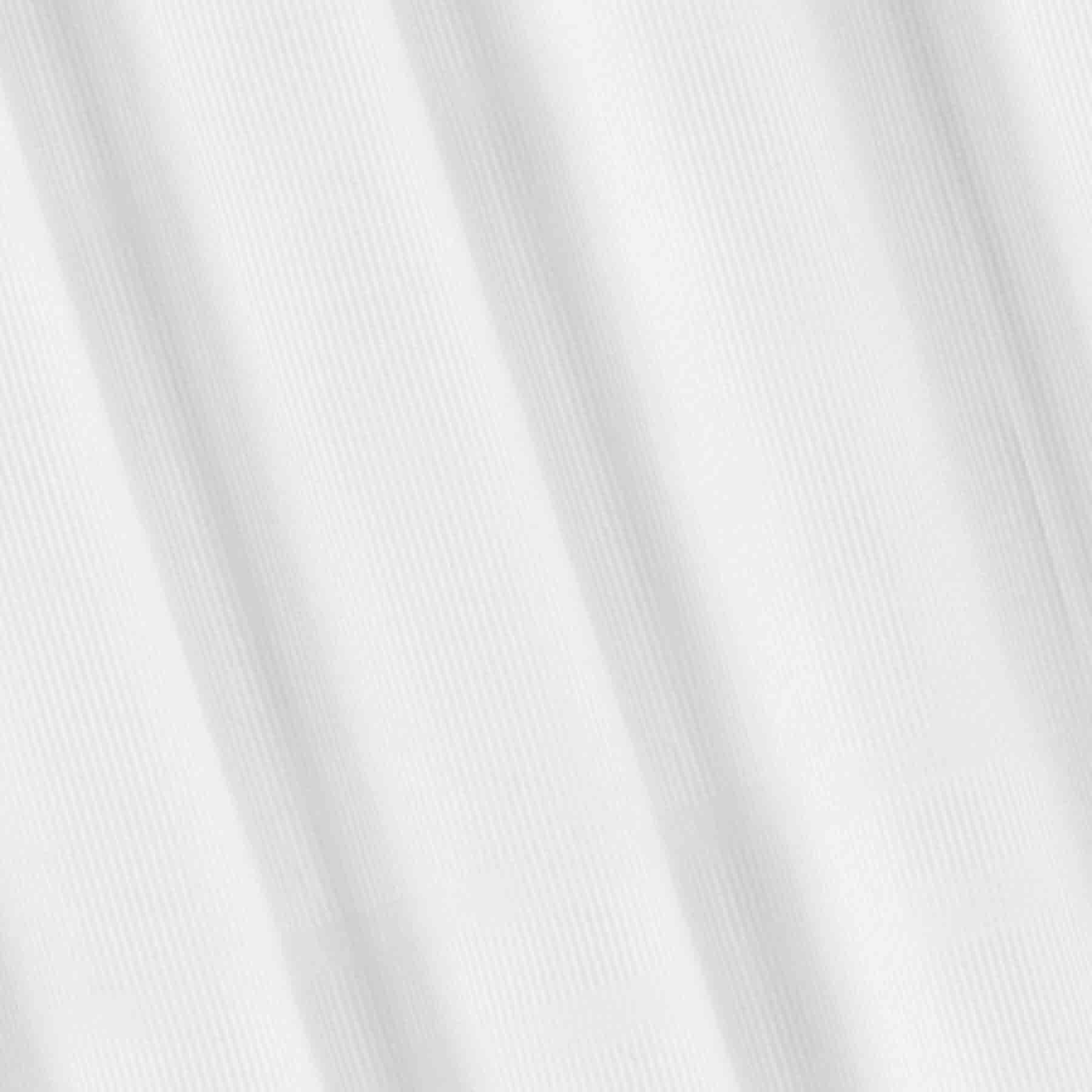 Providence White Peony Striped Woven Shower Curtain, 72"