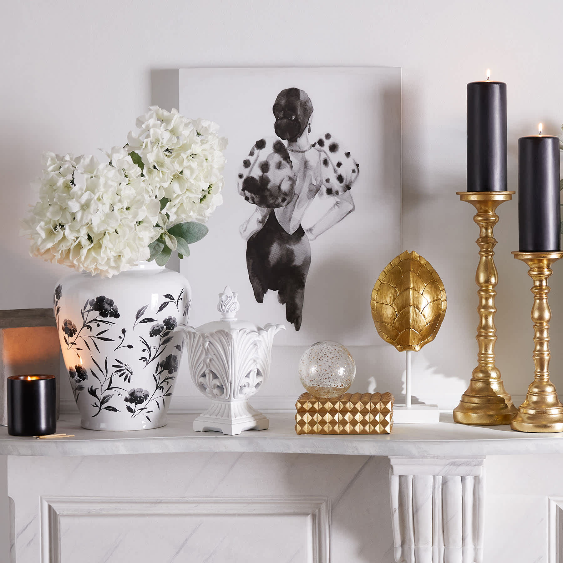 Gold Speckled Glass Ball, 4"