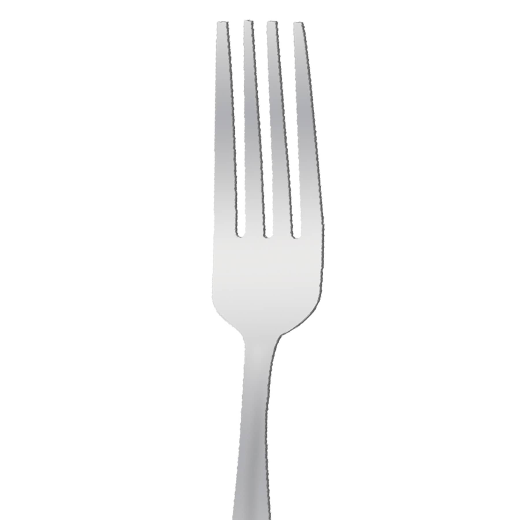 Percy Salad Fork, Satin Silver