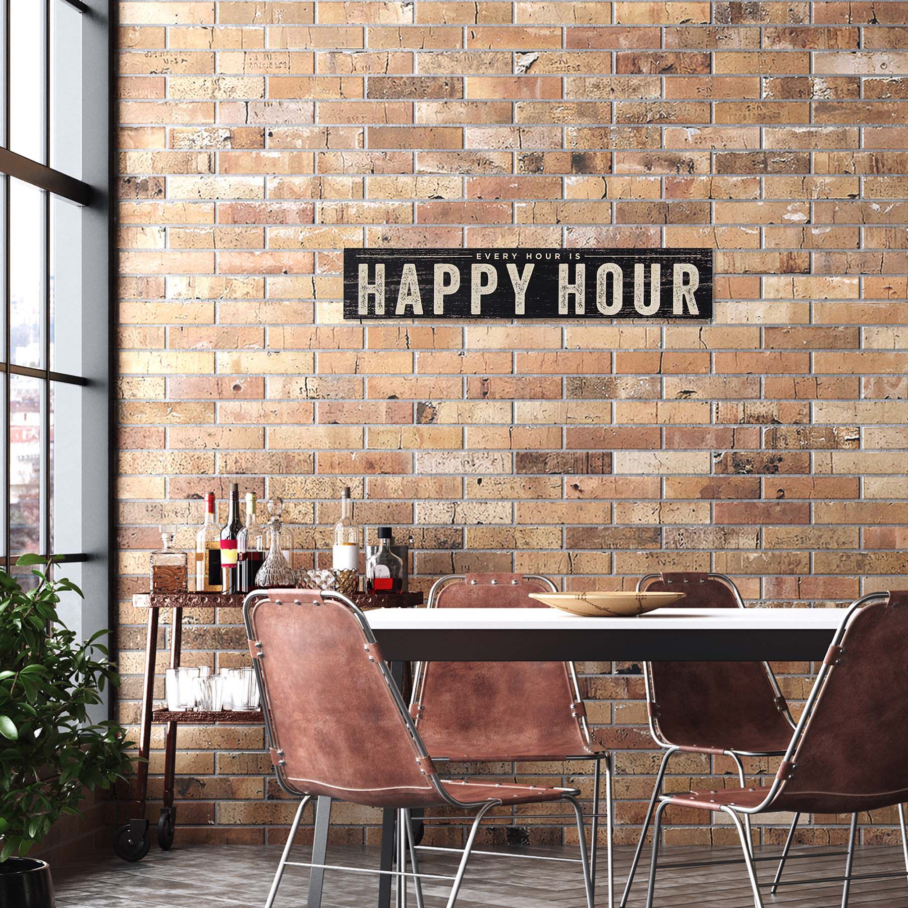 Happy Hour Wall Sign, 36x7