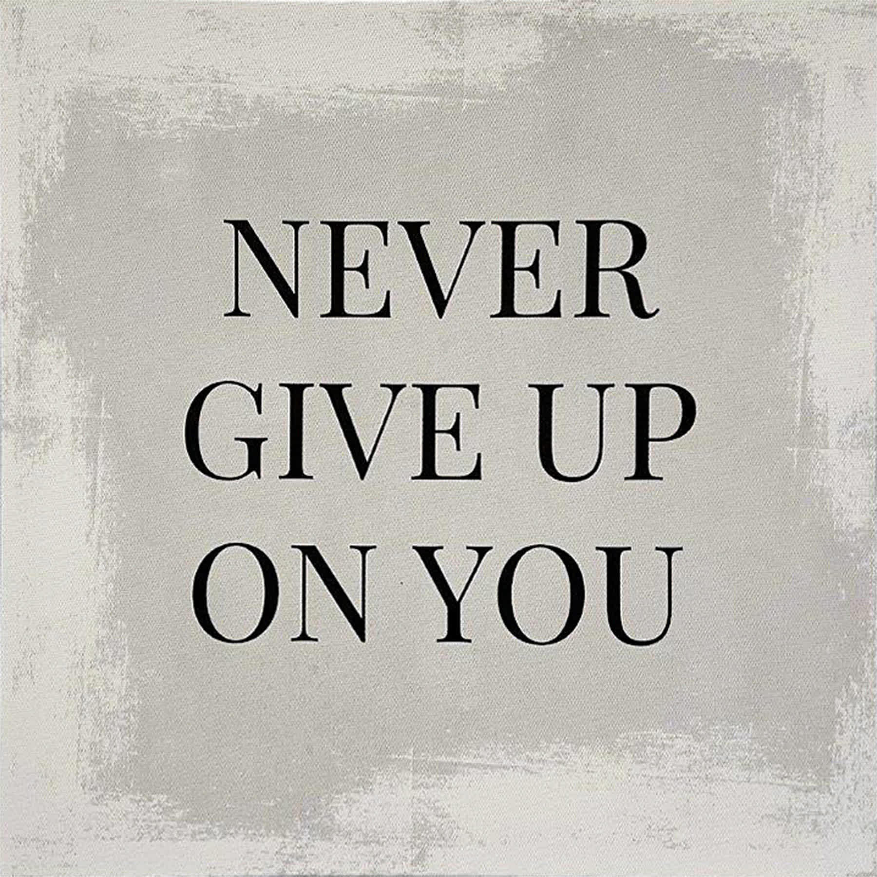 Laila Ali Never Give Up on You Canvas Wall Sign, 12"
