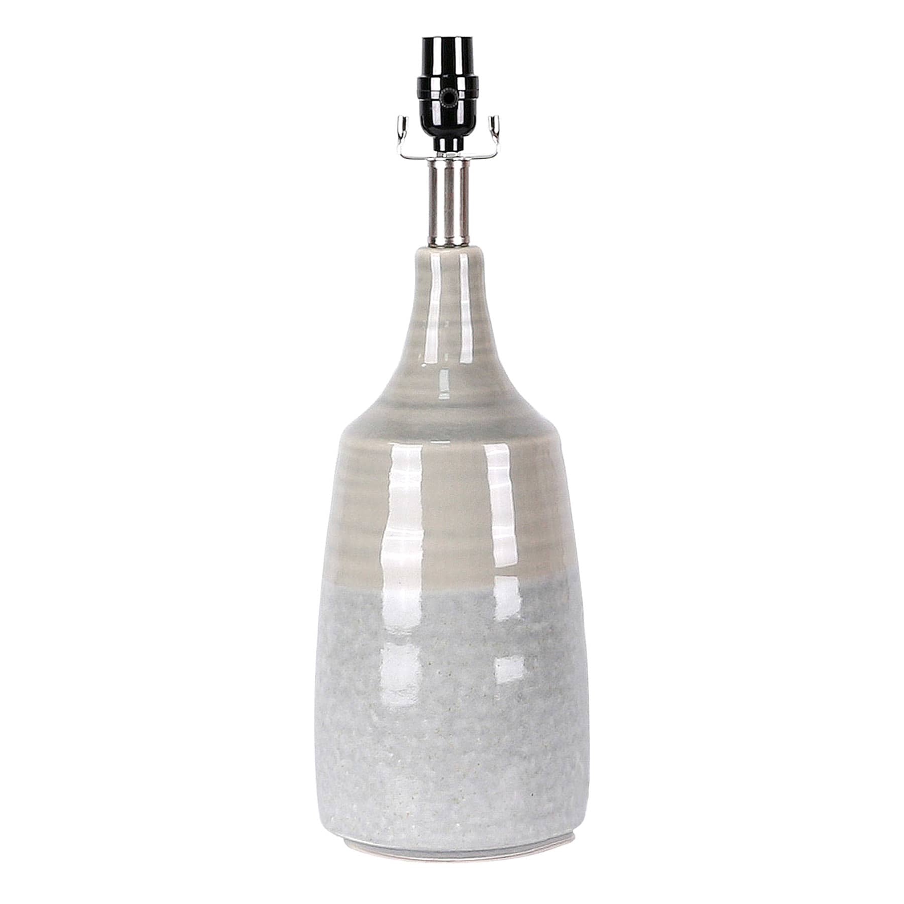 Grey & Blue Ceramic Medium Table Lamp Base, 19"