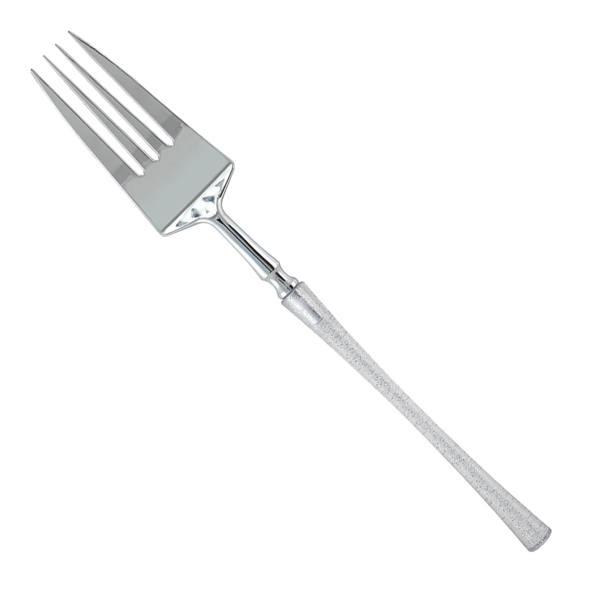 24-Pack Classic Combo Cutlery with Polished Silver & Glitter Handle
