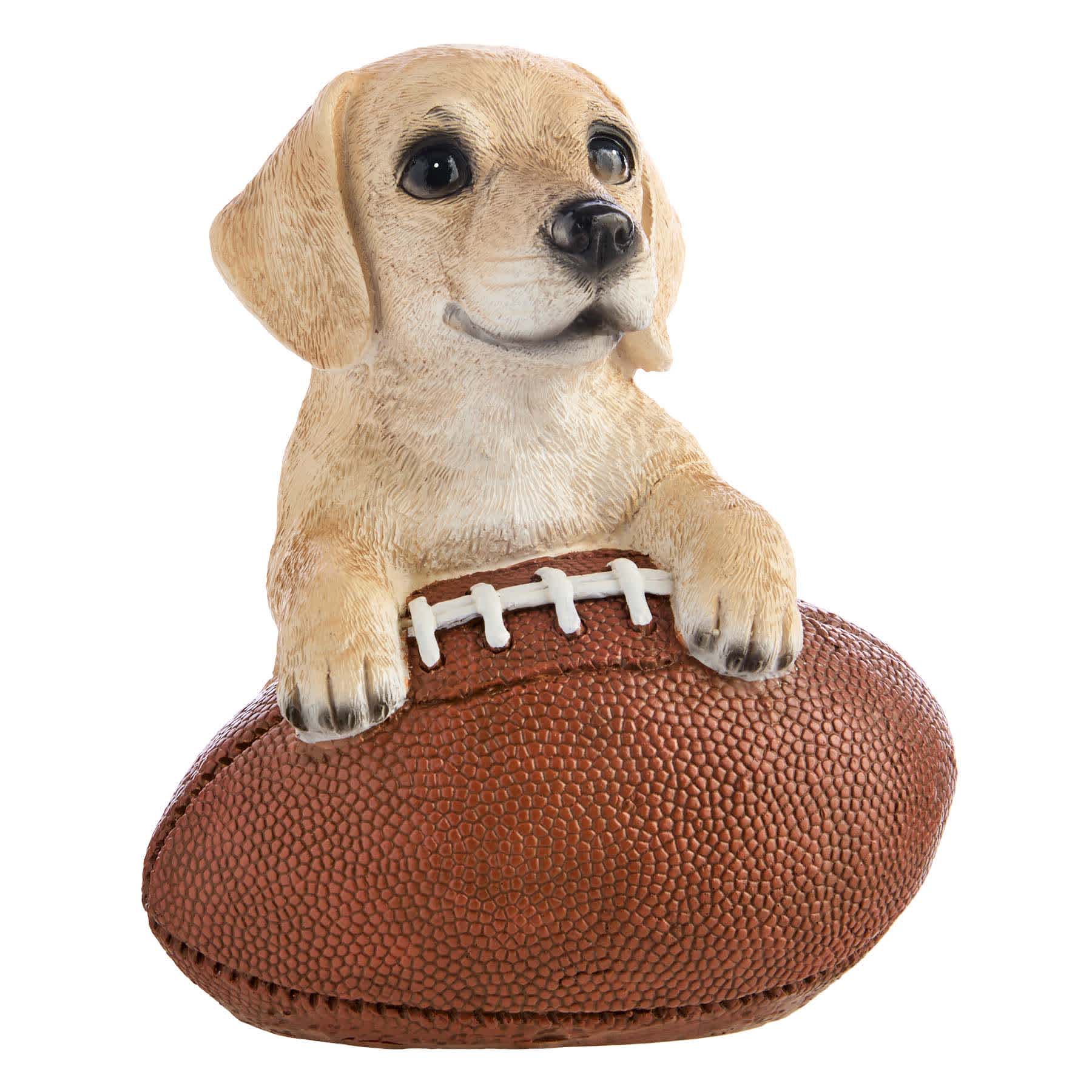 Homespun Harvest Puppy on Football, 7"