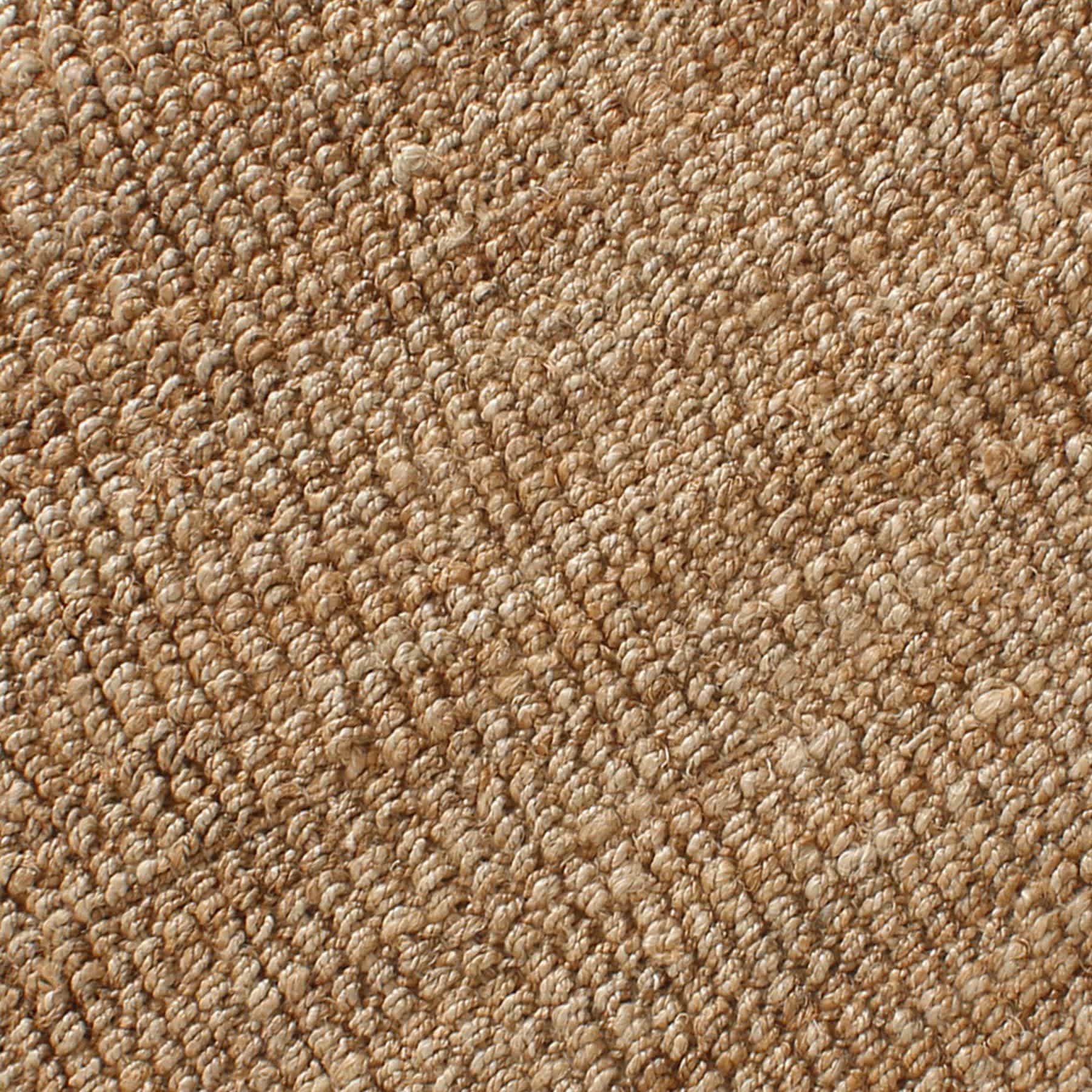 (B181) Honeybloom Boucle Jute Round Area Rug, 6'