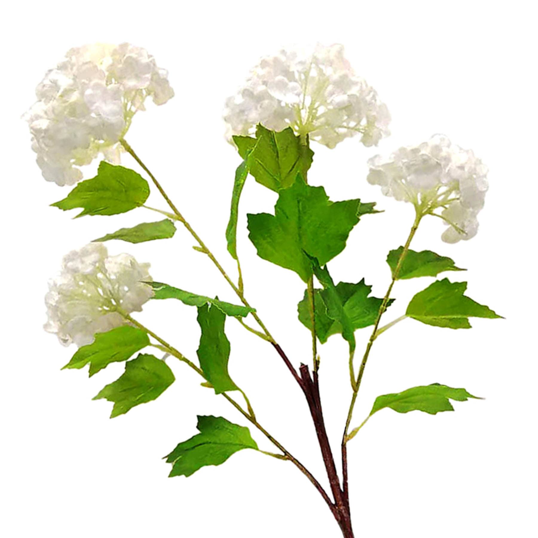 Willow Crossley White Hydrangea Floral Stem, 30"