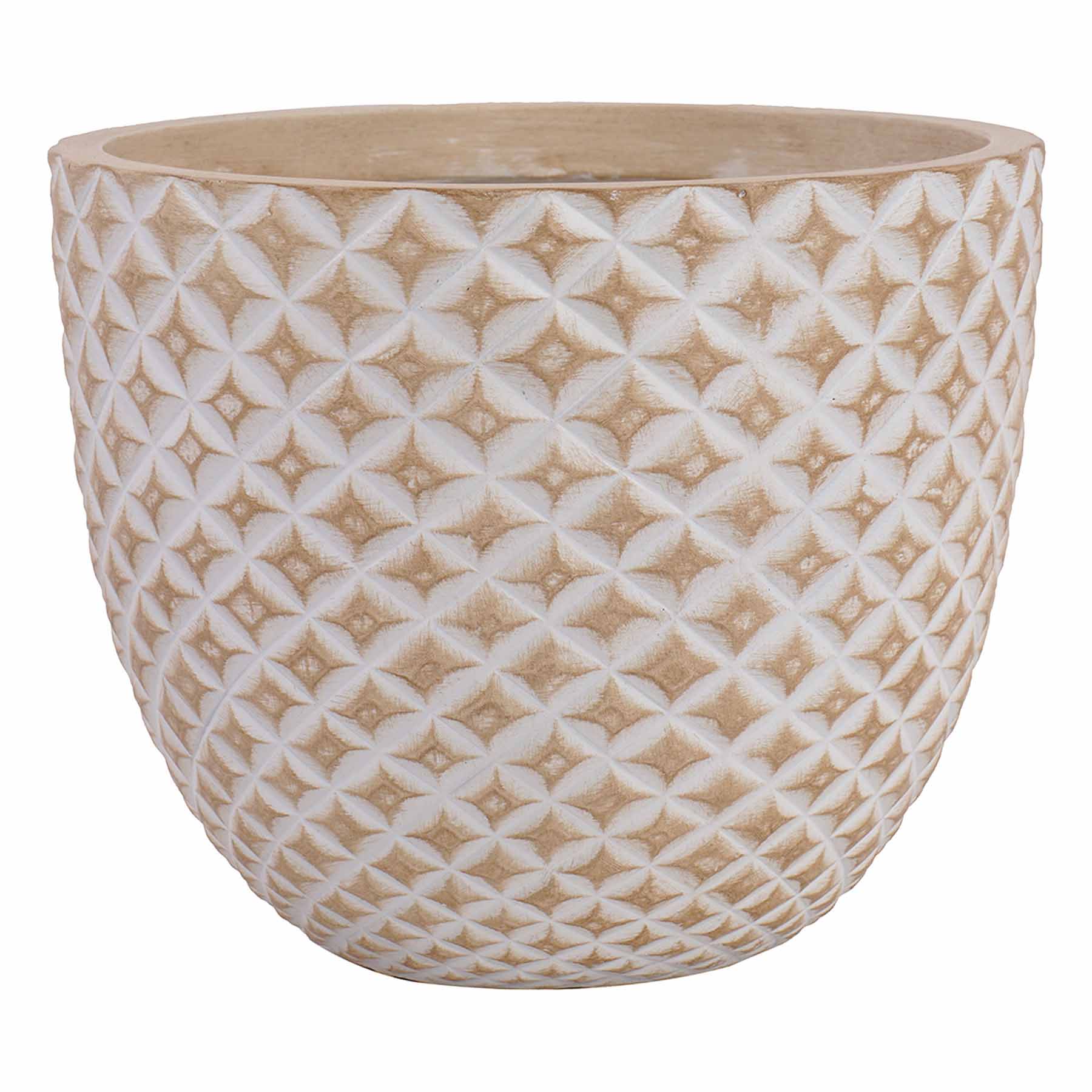 Honeybloom Tan Pineapple Outdoor Planter, Large