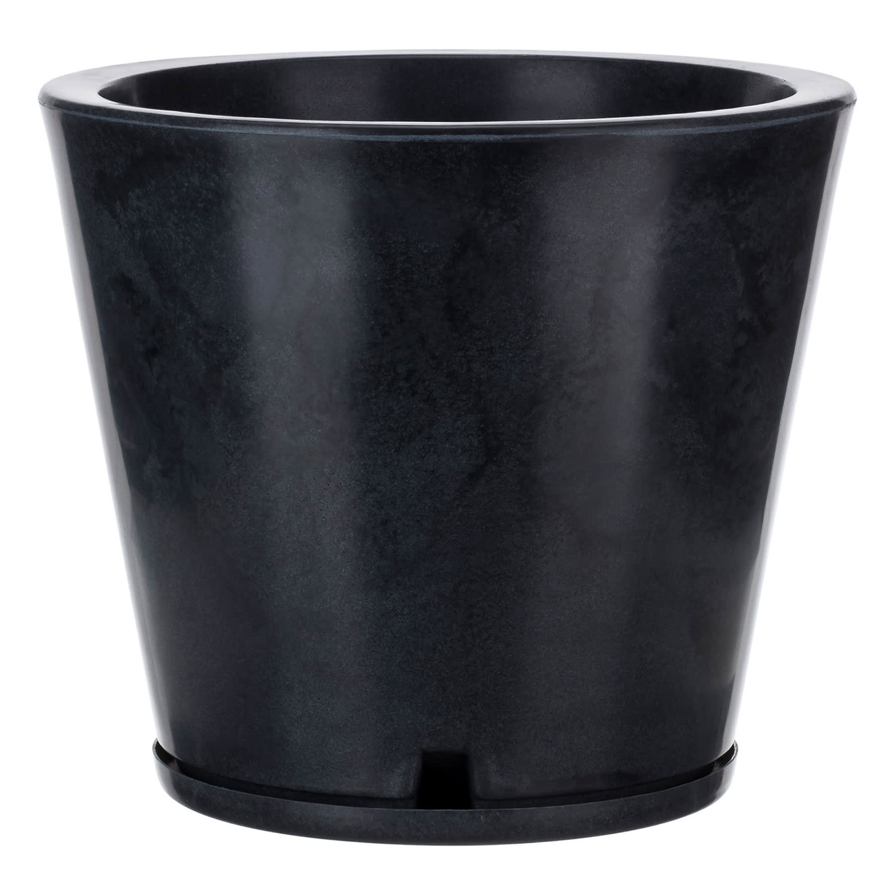 Genebra Black Marble Effect Outdoor Planter, Small