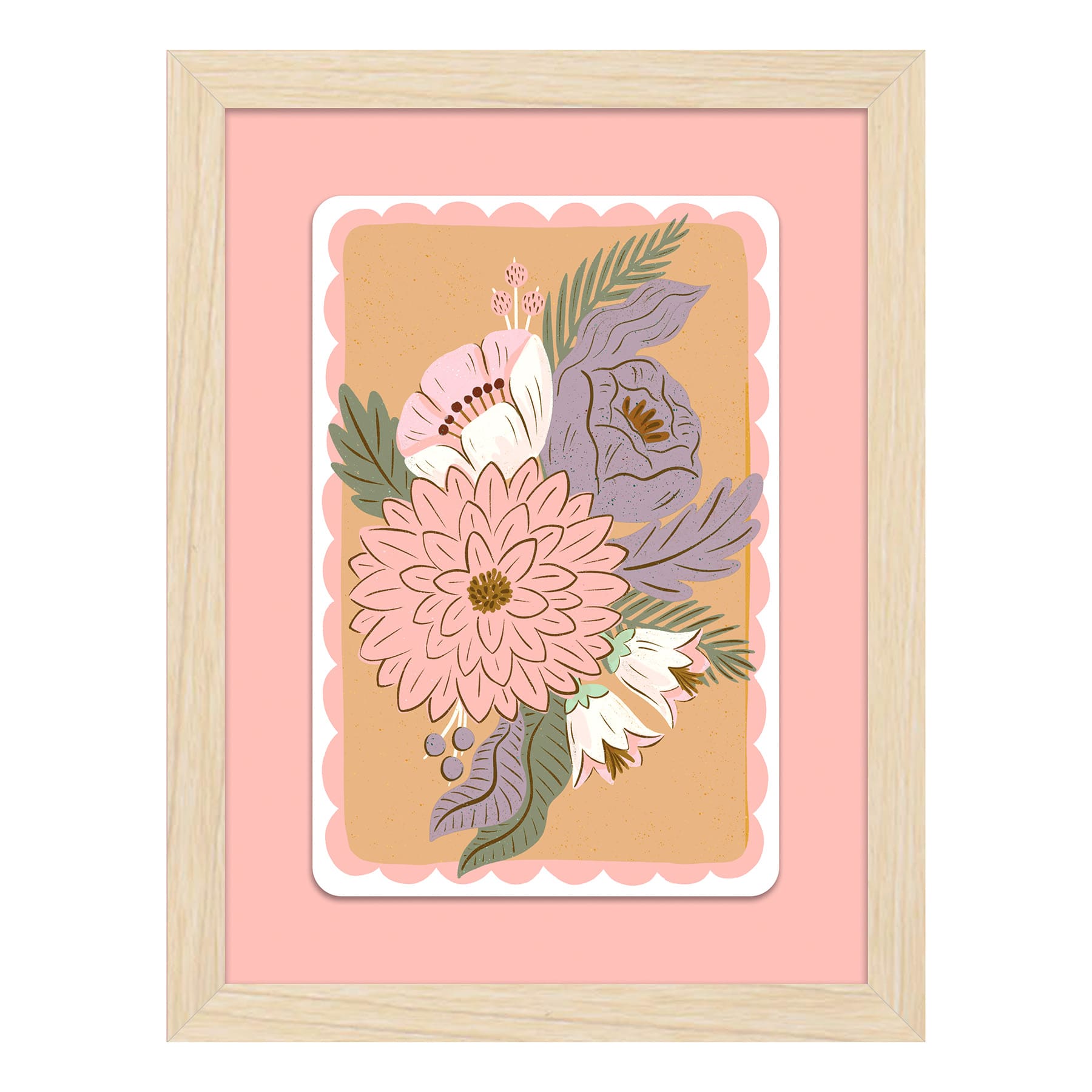 Floral Framed Art, 6x8