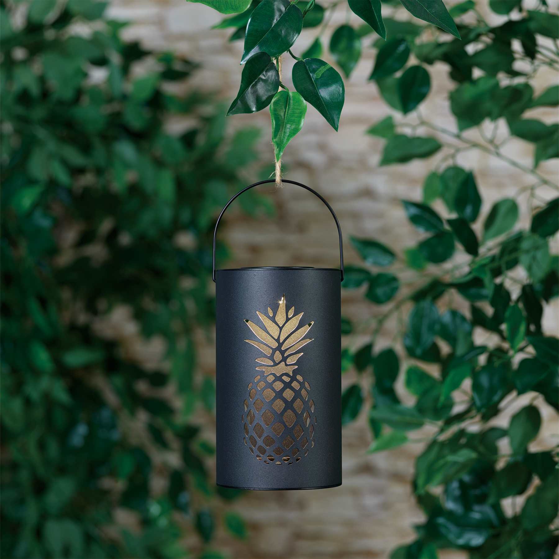 Solar Laser Cut Pineapple Lantern Pathway Light