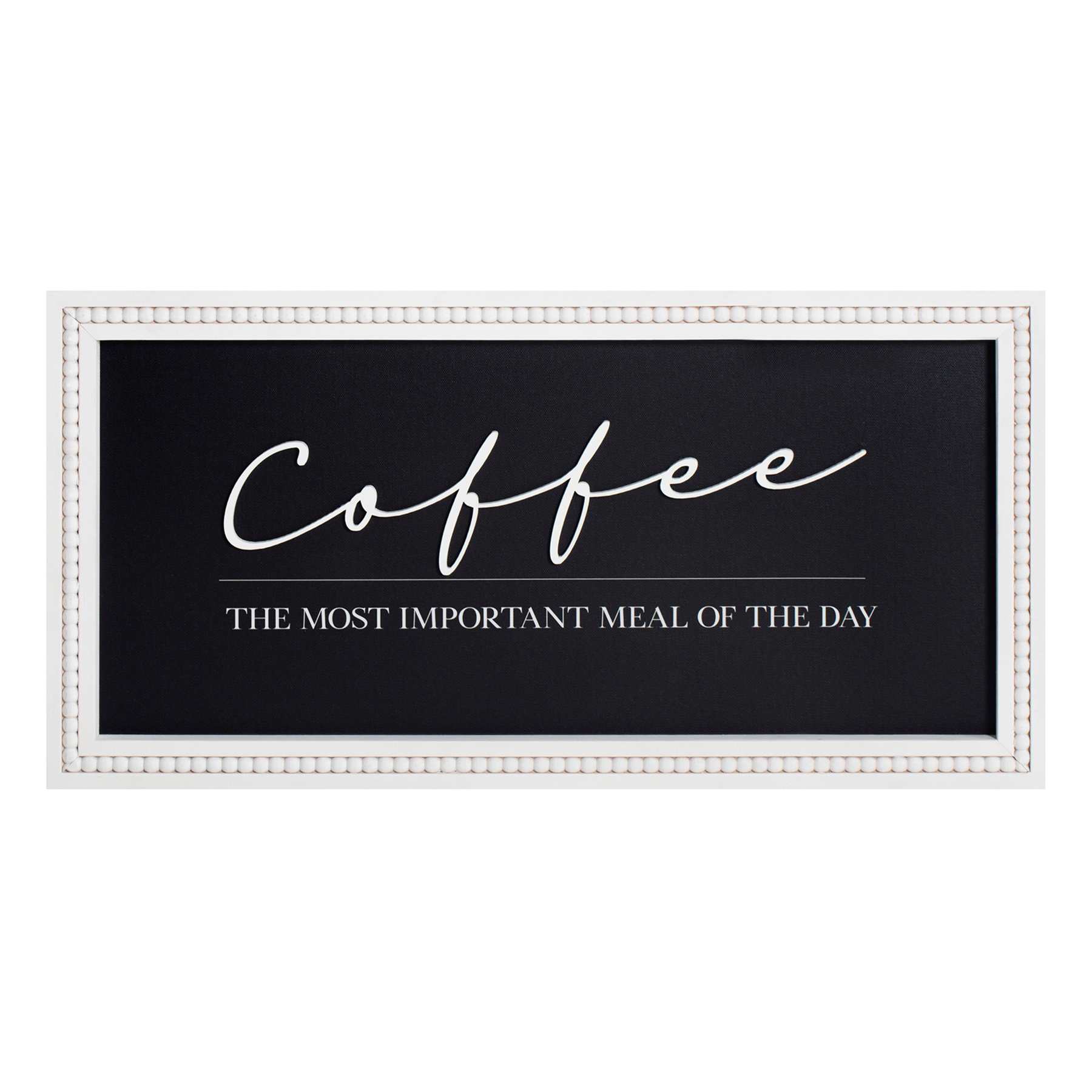 Coffee Is The Most Important Meal Of The Day Wall Art, 24x12