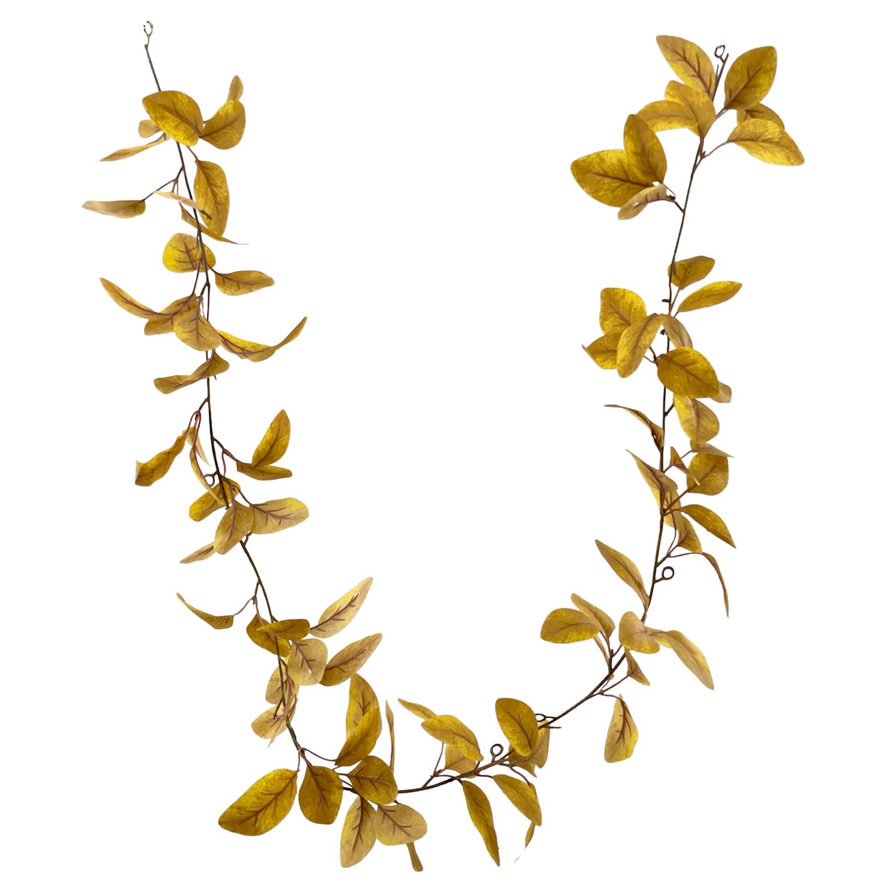 Yellow Leaves Coiled Garland, 60"