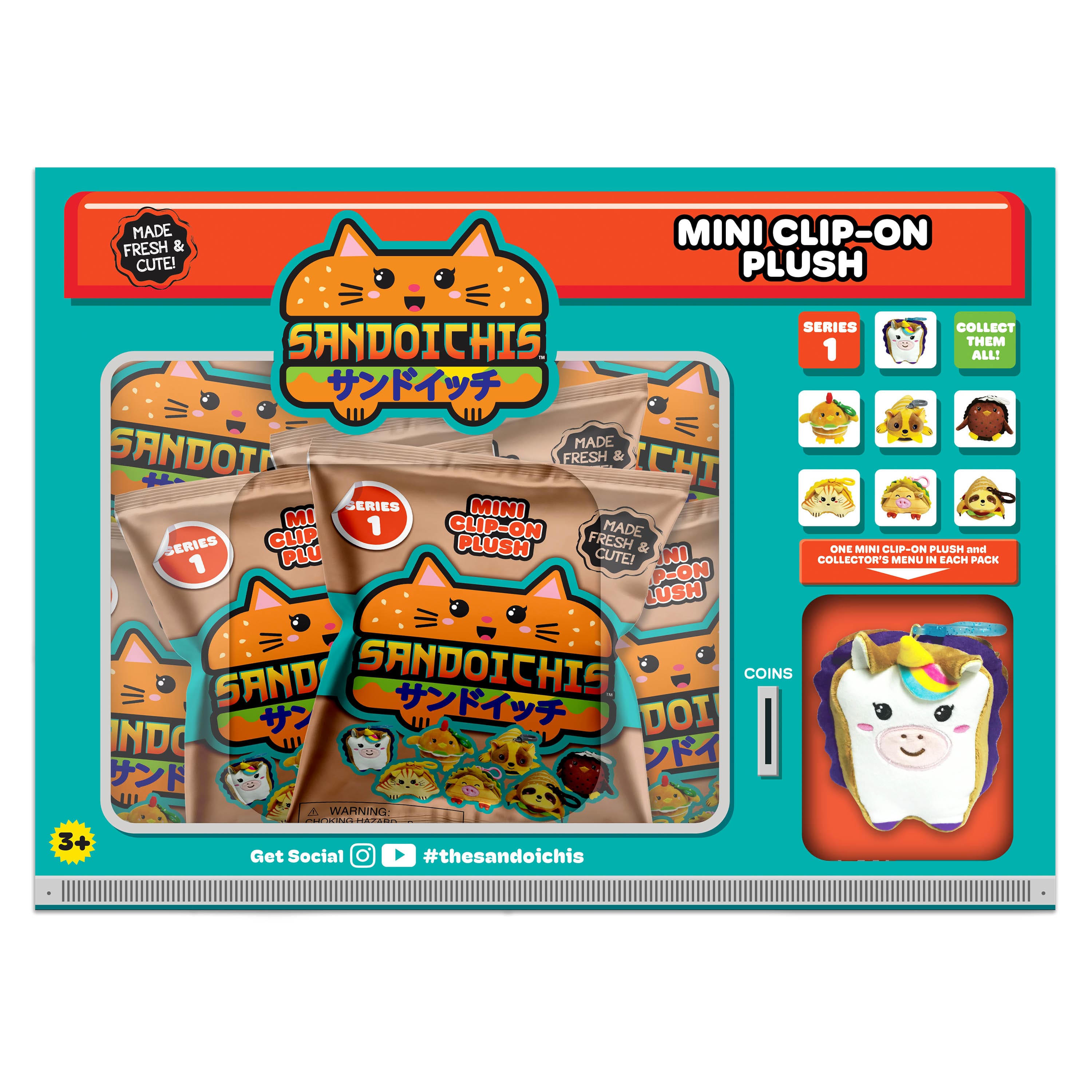 Sandoichis Mini Plush Clip On Blind Bag