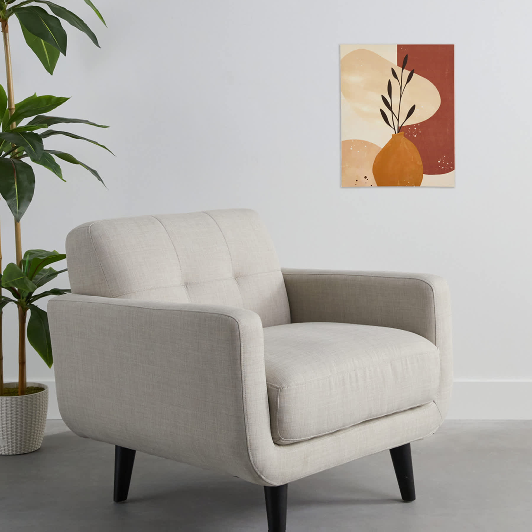 Value Abstract Vase Canvas Wall Art, 16x20