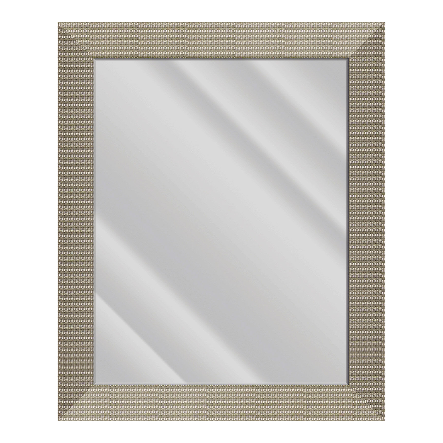 Bianca Pewter Rectangle Wall Mirror, 24x36