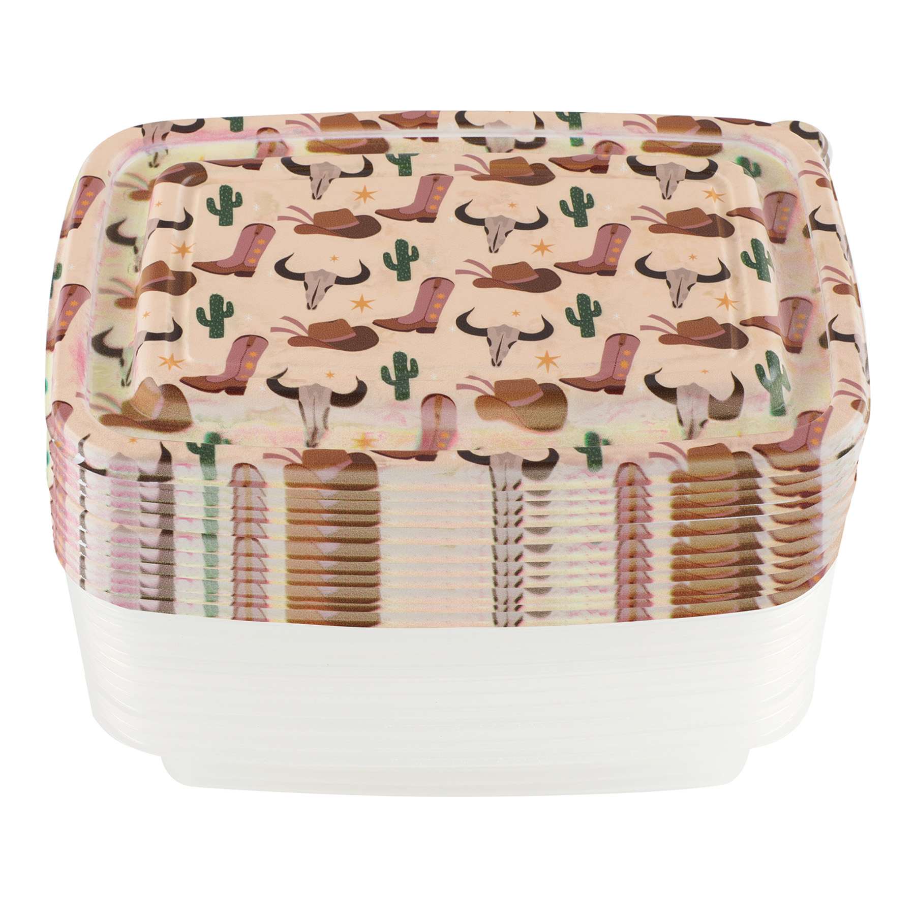 20PC WESTERN RECTANGLE FOOD STORAGE SET