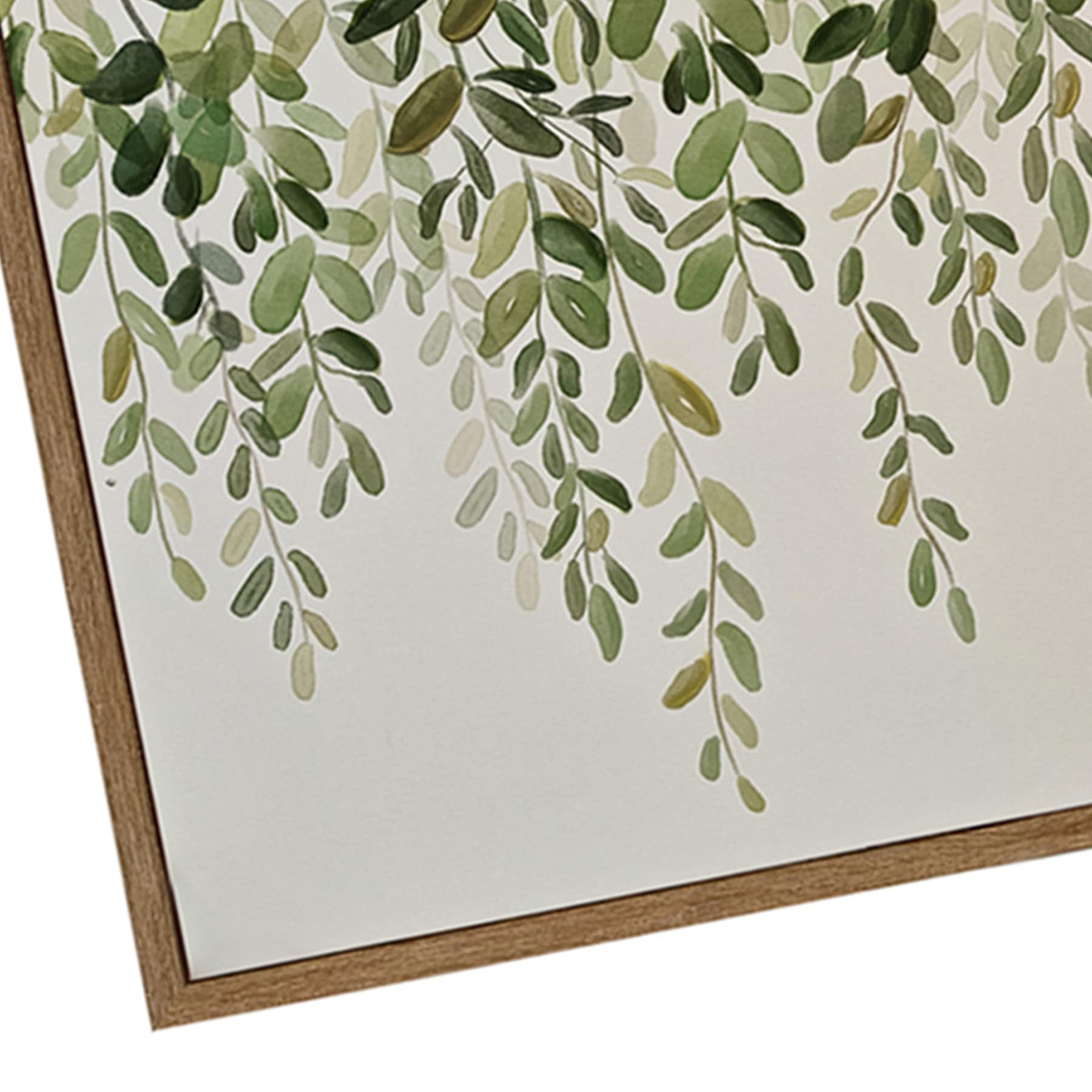 Framed Hanging Greenery Canvas Wall Art, 32x16