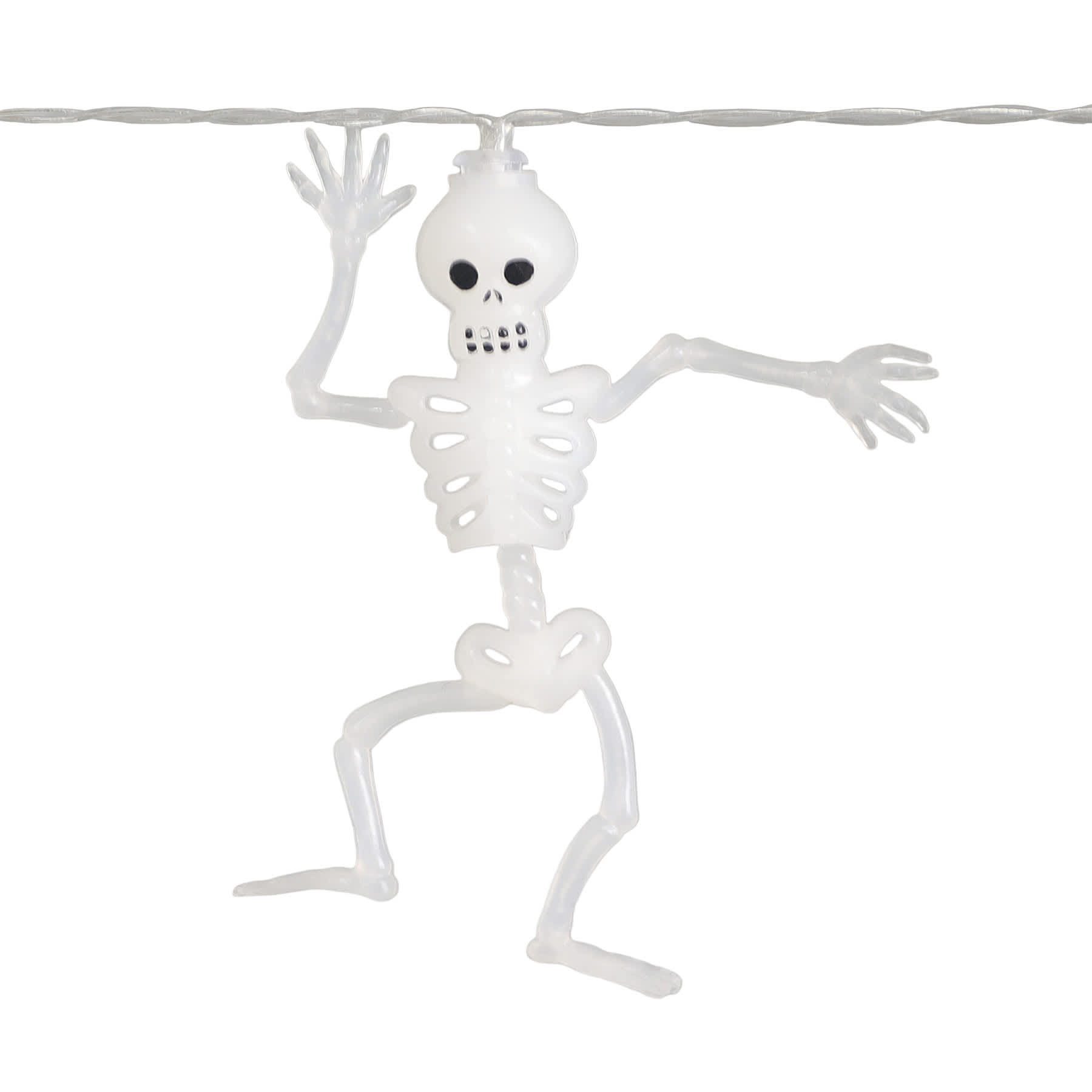 10-Lumens Halloween Skeleton String Lights, Battery Operated