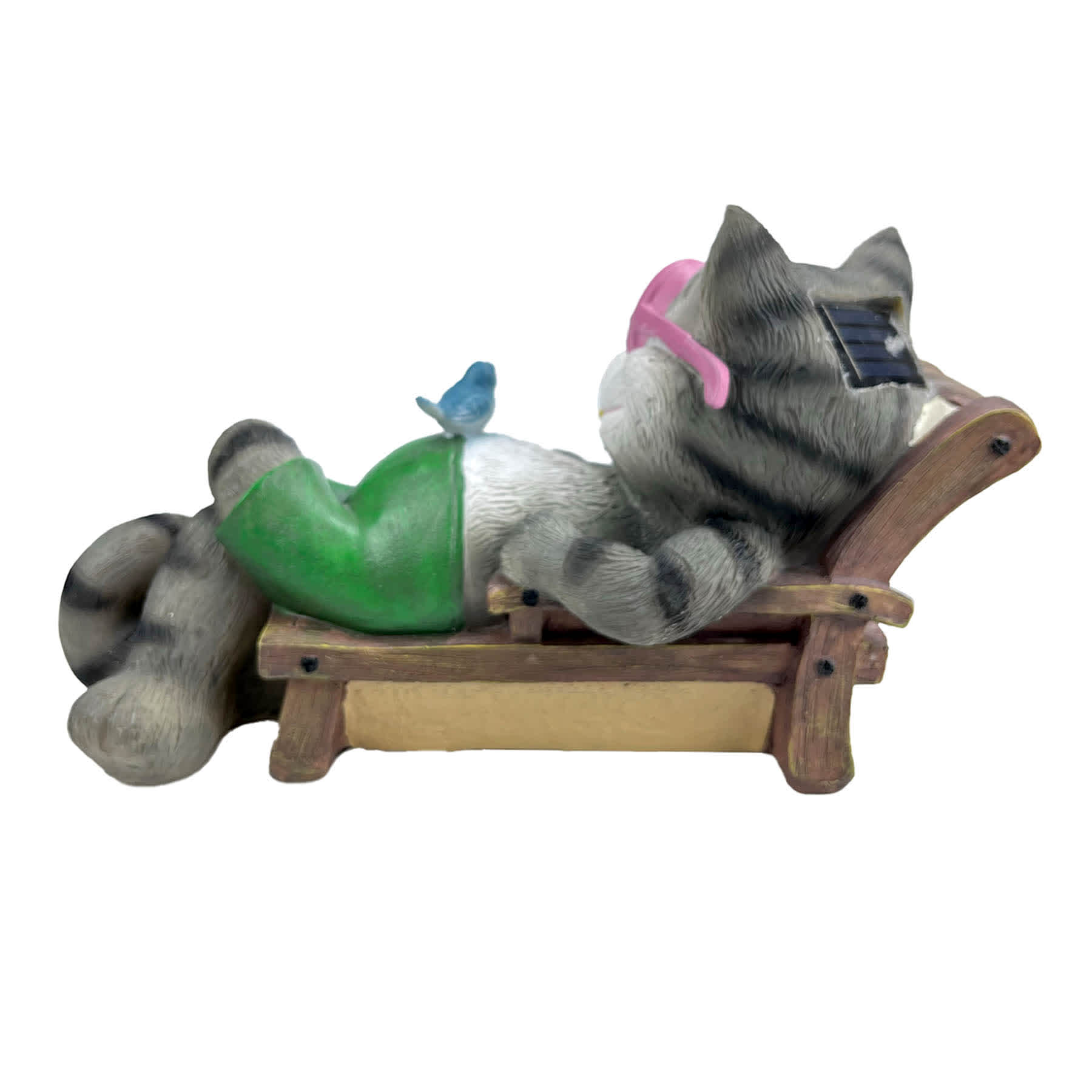 Solar Cat Outdoor Garden Statue