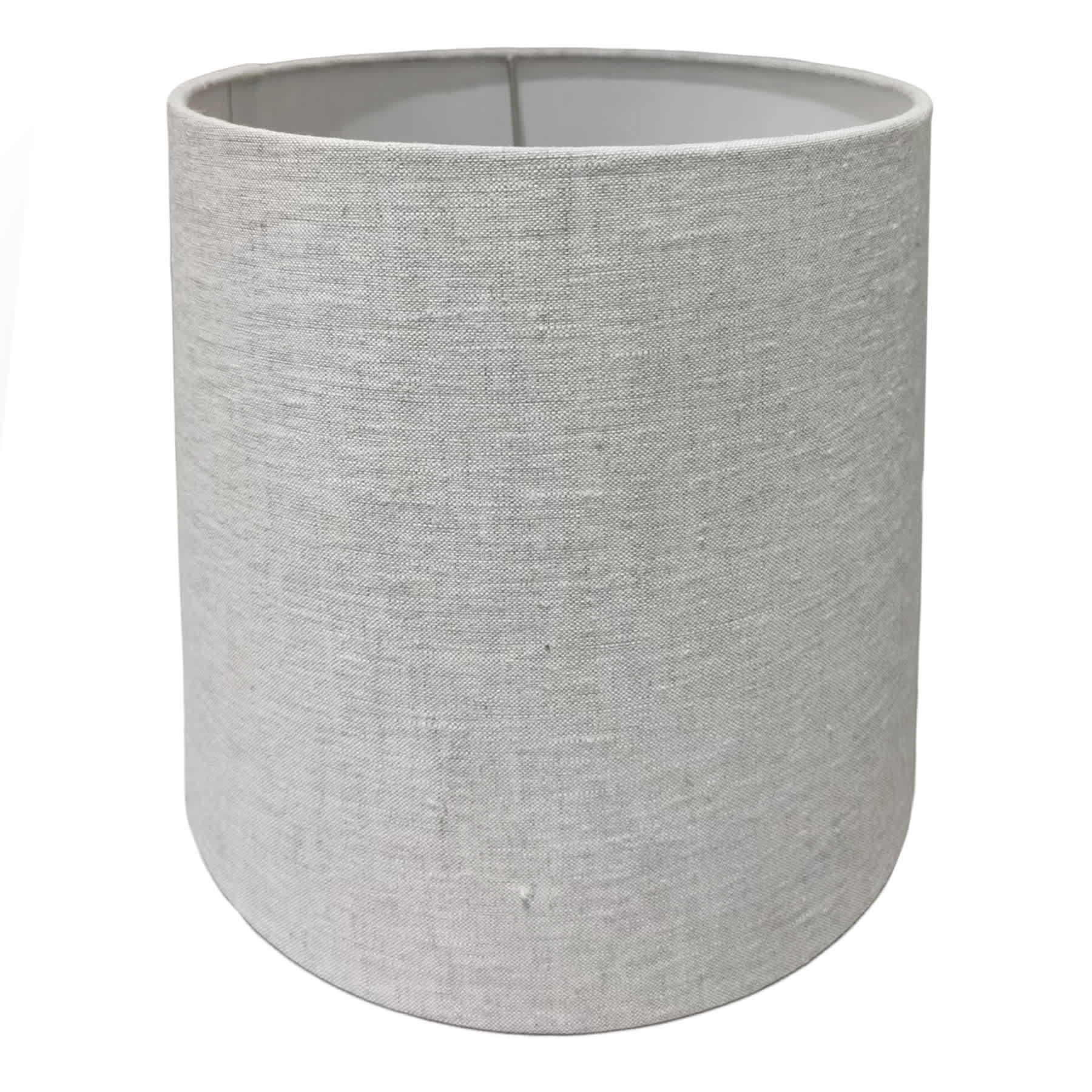 Light French Grey Tapered Small Table Drum Shade, 10x11x10