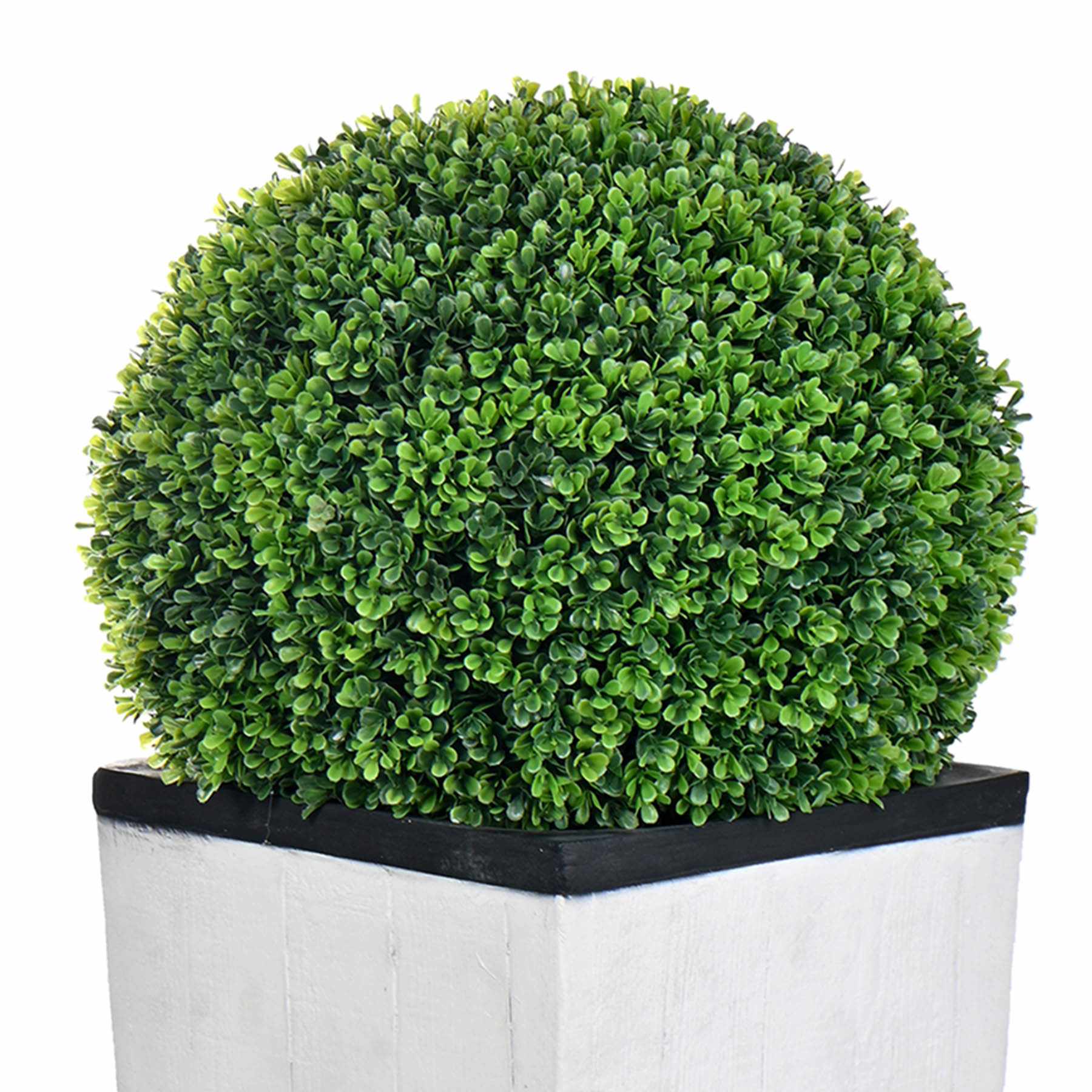 Topiary Ball in Grey Pot, 34"