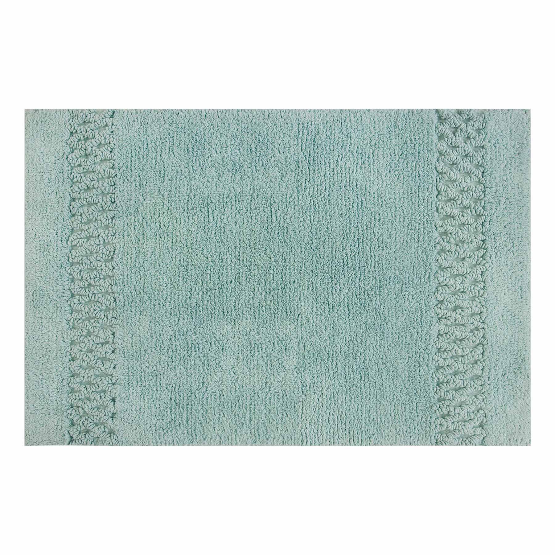 Providence Reversible Sea Green Bath Rug, 17x24