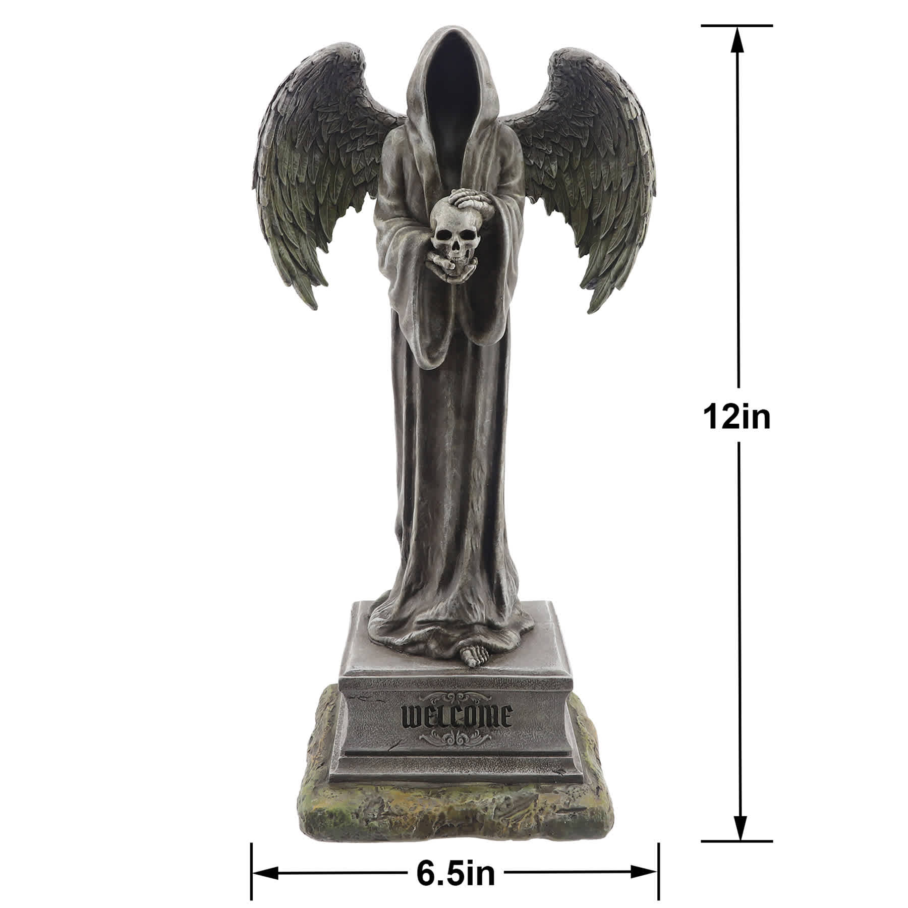 Midnight Shadows Reaper Tombstone, 12"