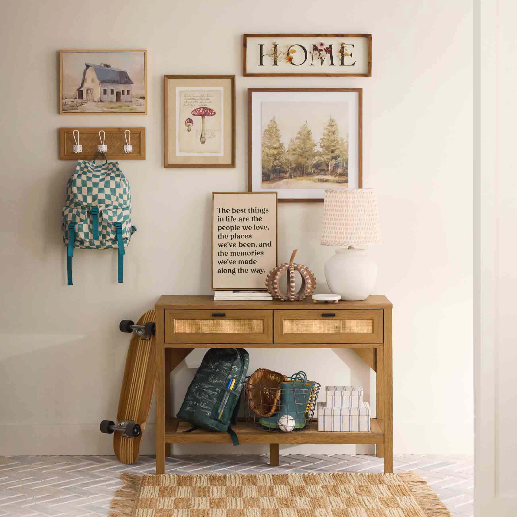 Honeybloom Framed Barn Canvas Wall Art, 16x12