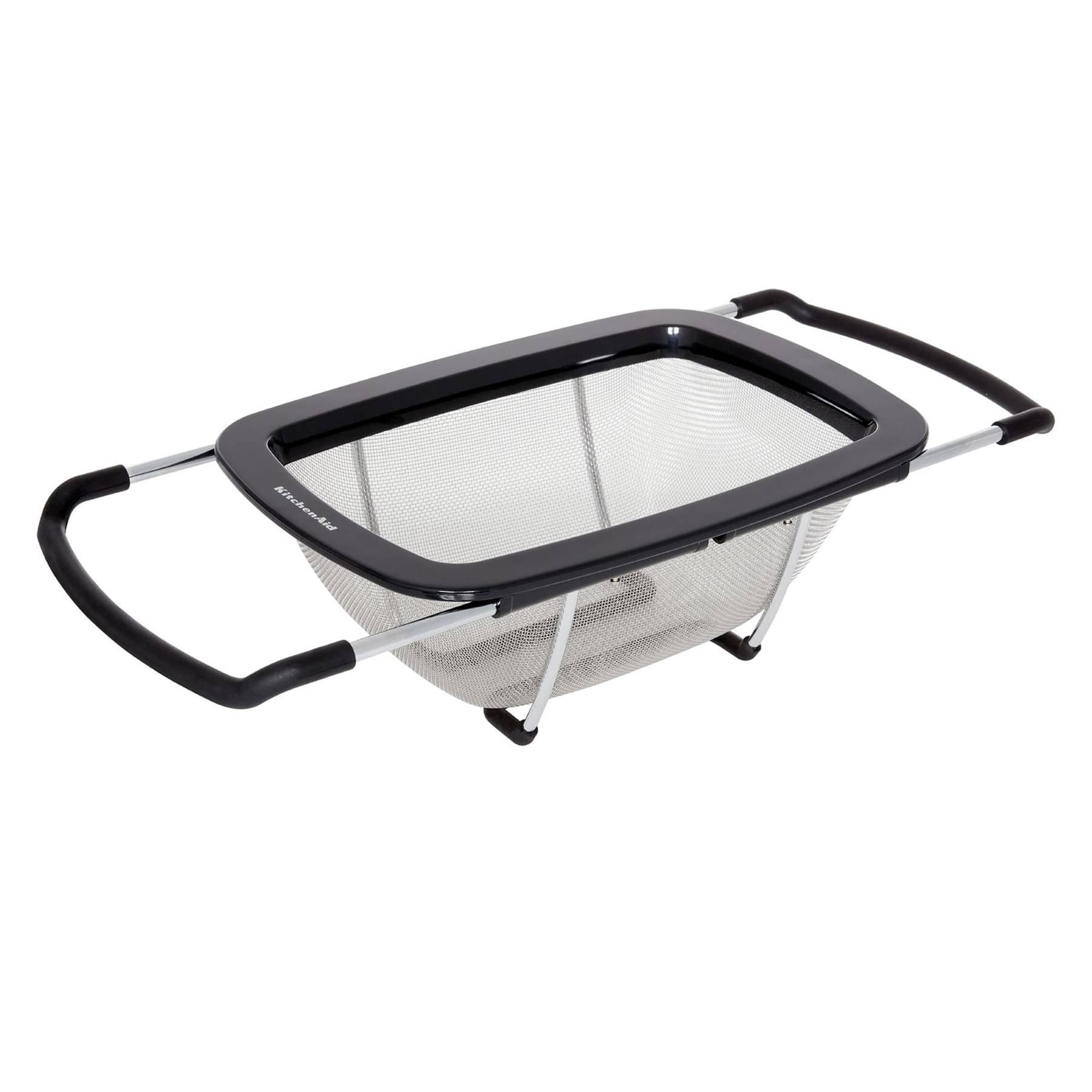 KitchenAid Expandable Over-Sink Colander, Black