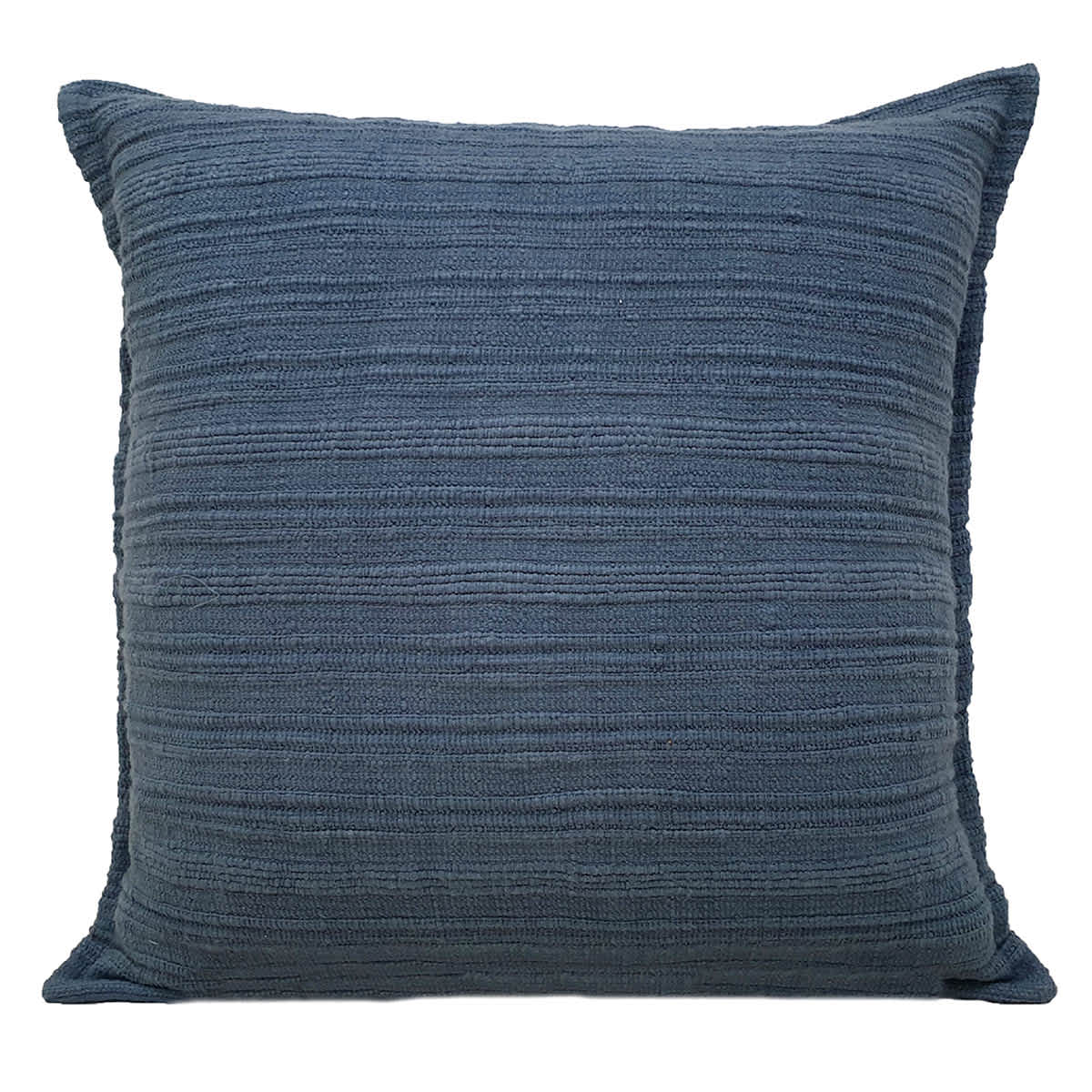 Honeybloom Blue Striped Slub Throw Pillow, 18"