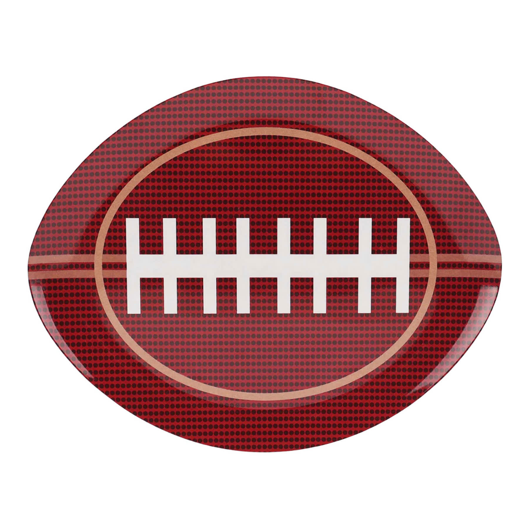 Football Melamine Plate, 10x8
