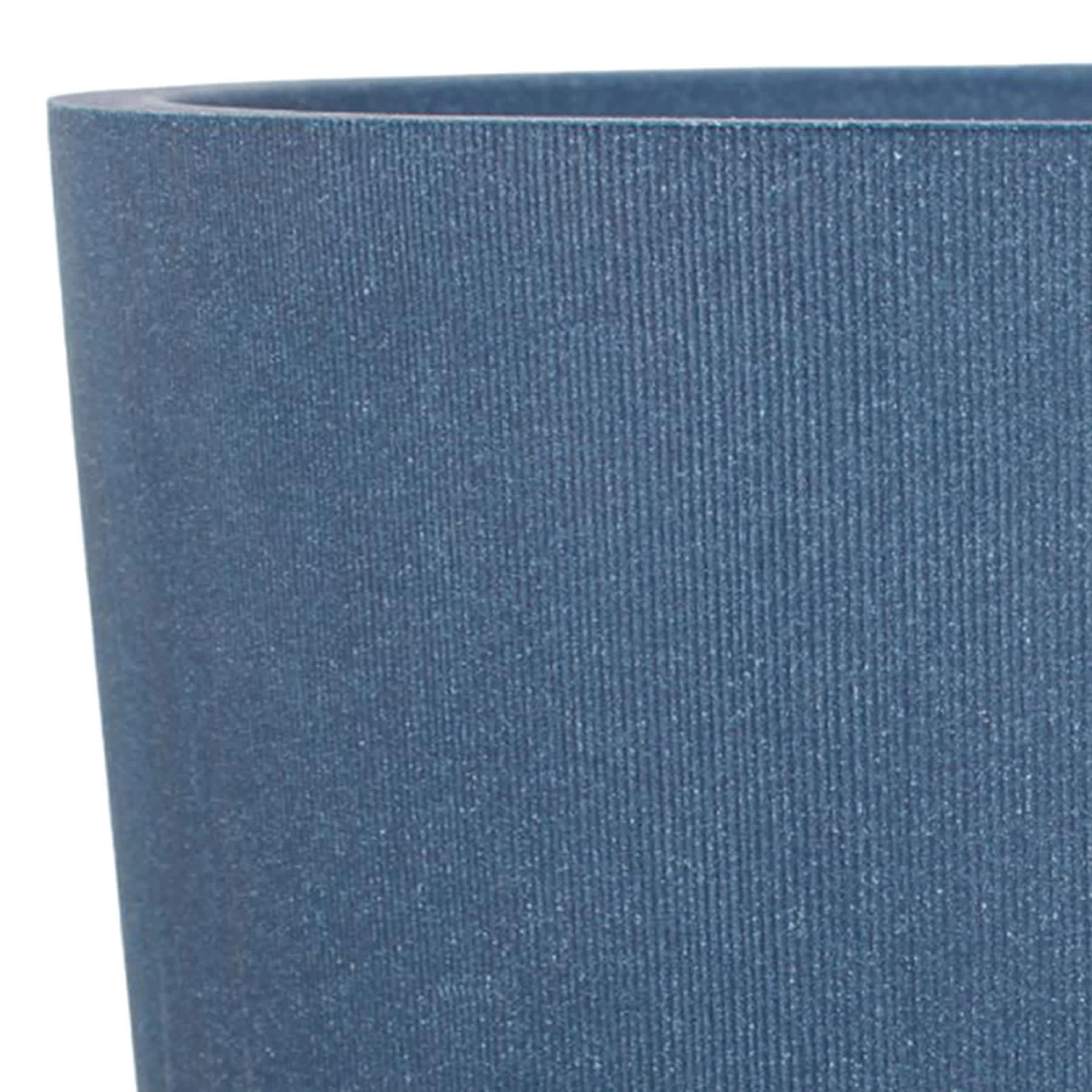 Japi Fringe Denim Tall Outdoor Planter, Medium