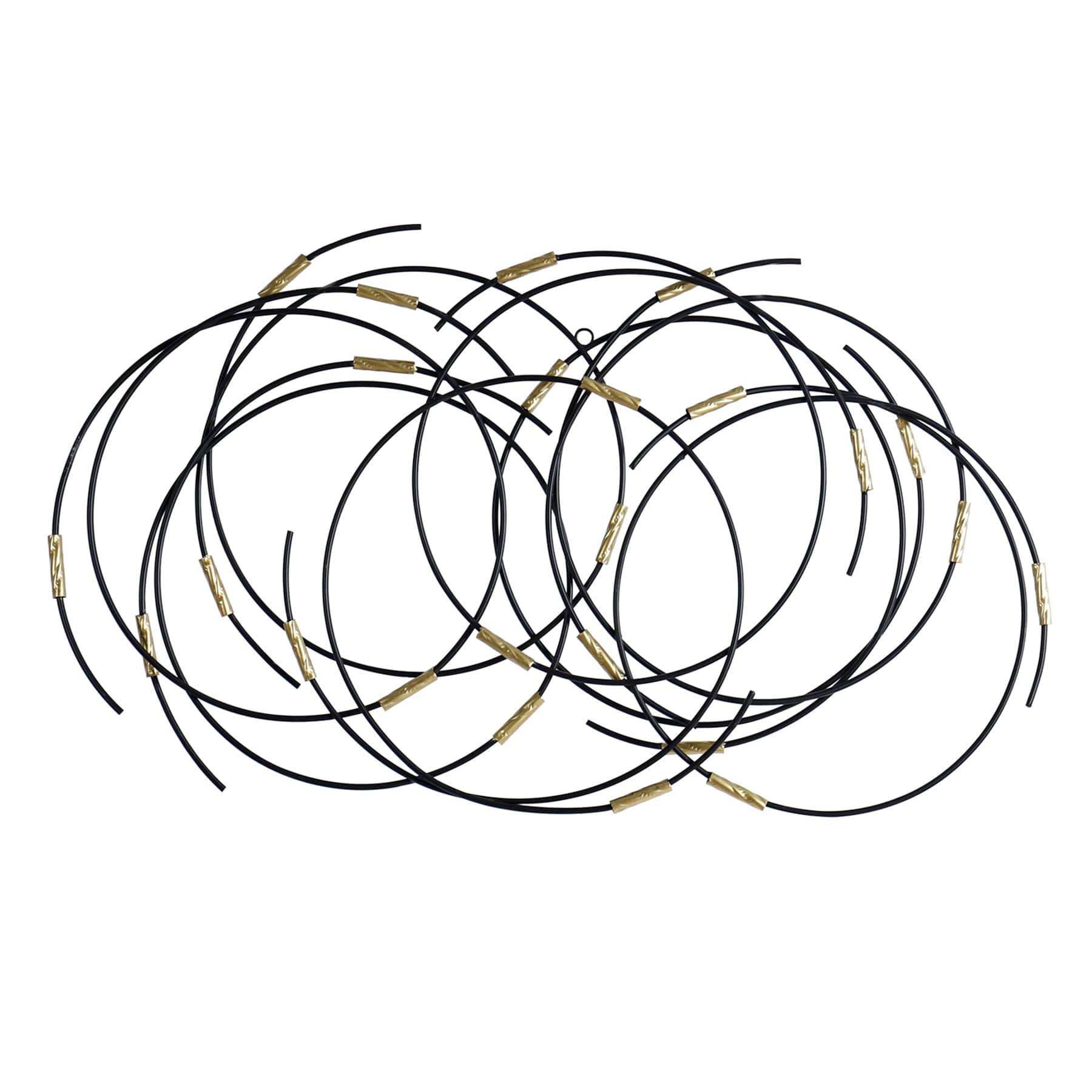 Crosby St. Circles Black Metal Art, 38x23