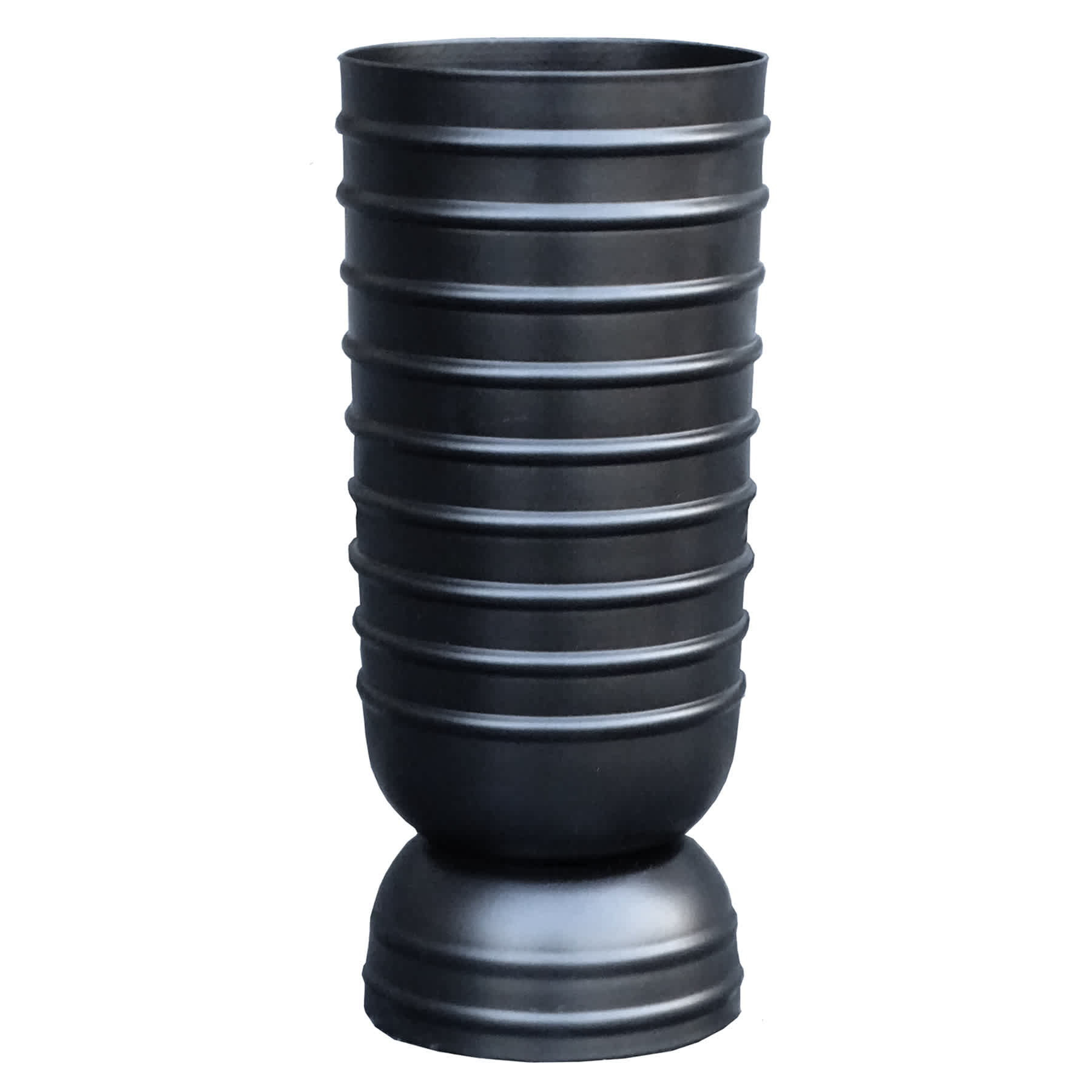 Tracey Boyd Black Spiralking Vase, 10"