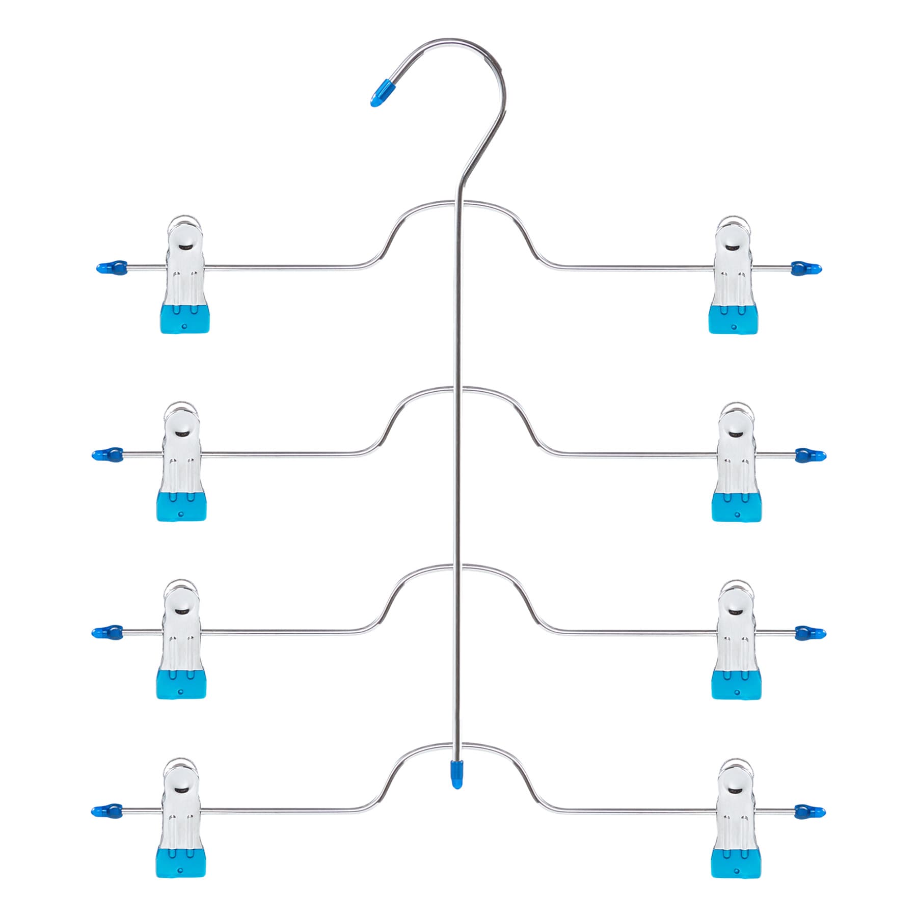 4-Tier Blue Gel Grip Clip Skirt Hanger