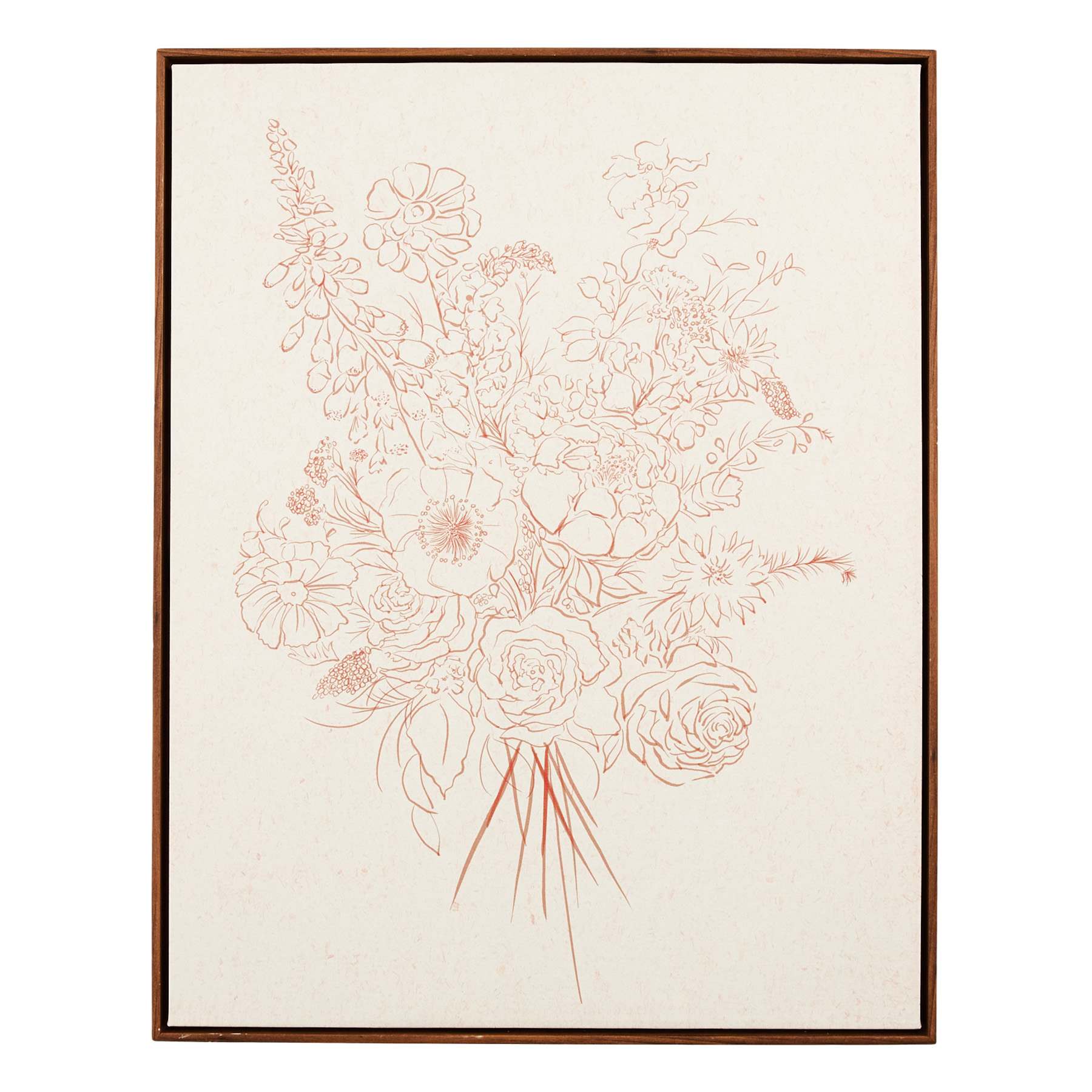 Framed Floral Canvas Wall Art, 22x28