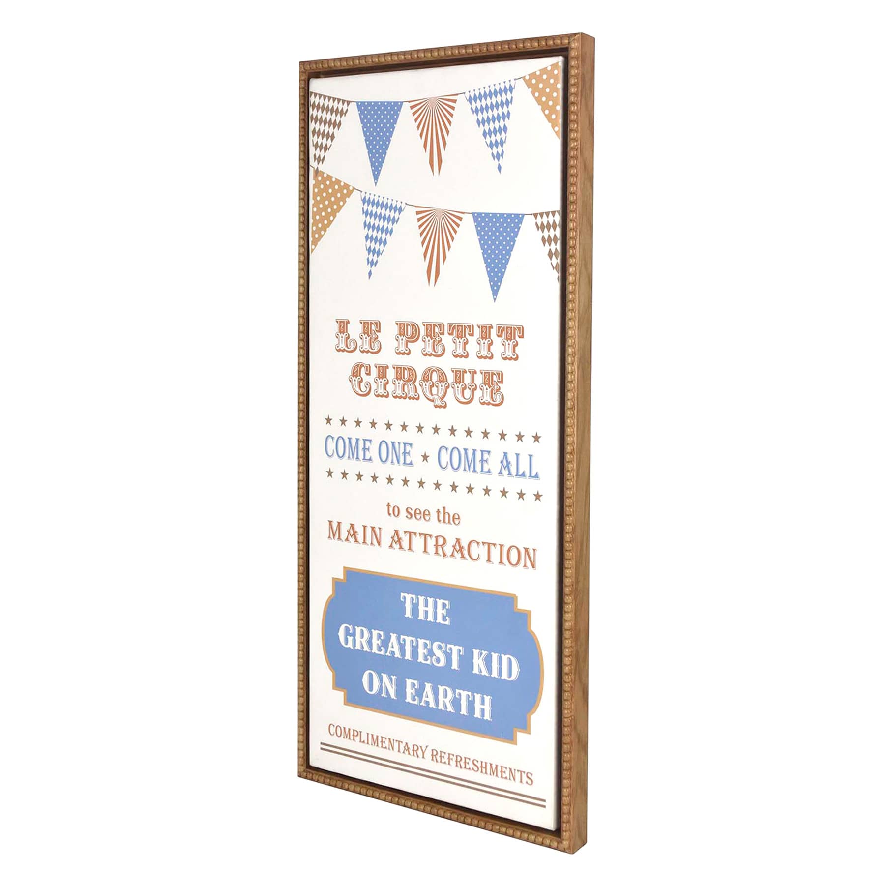 Framed Greatest Kid Canvas Wall Art, 13x29