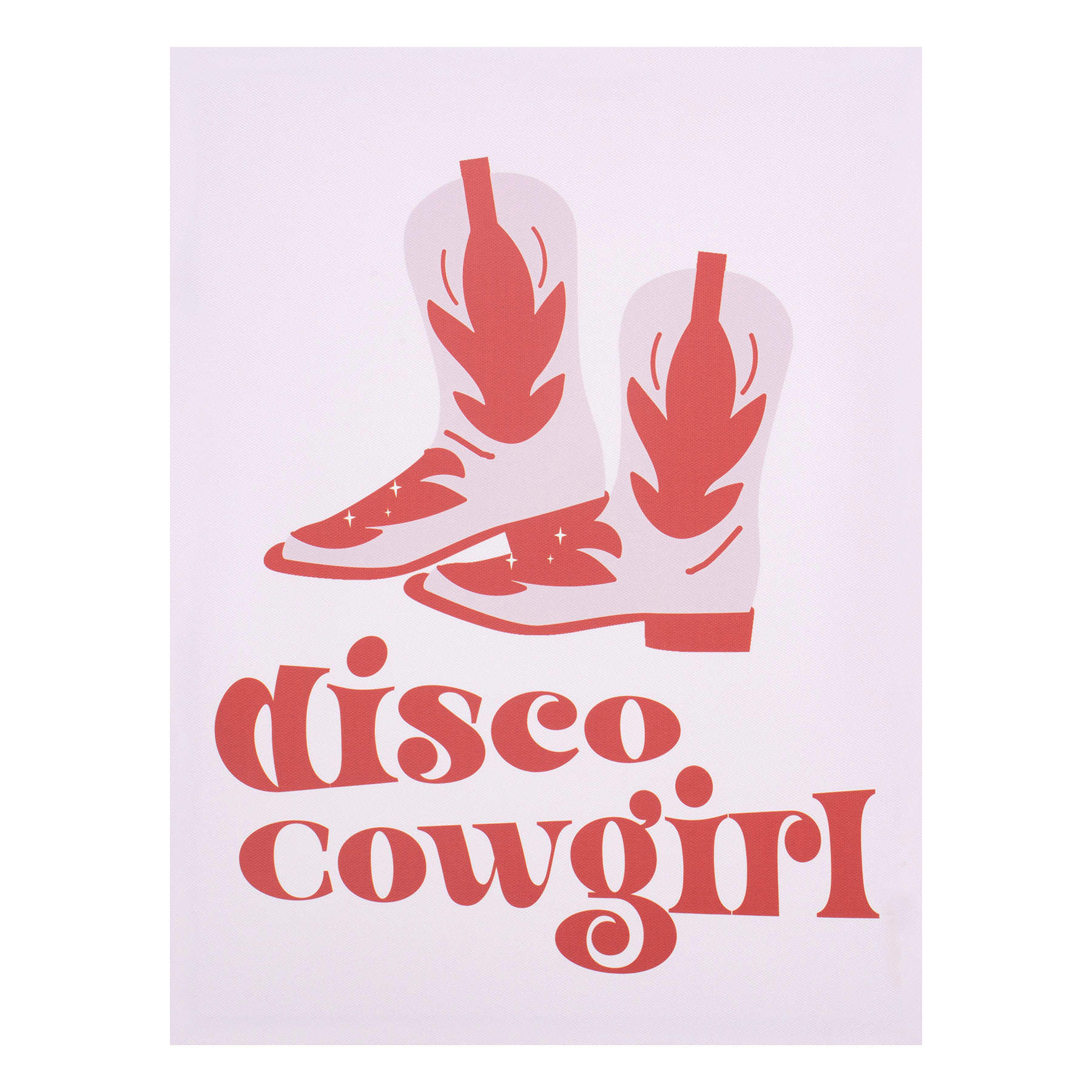 Disco Cowgirl Canvas Print Wall Art, 12x16