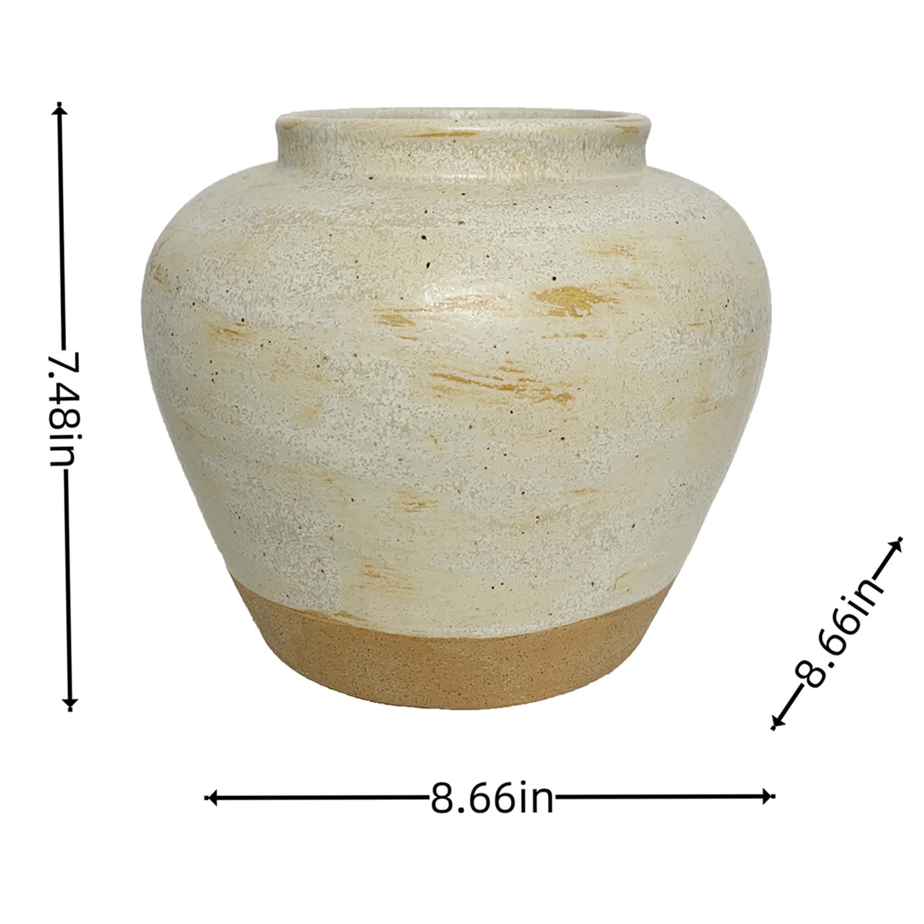 Ceramic Vase, 9"